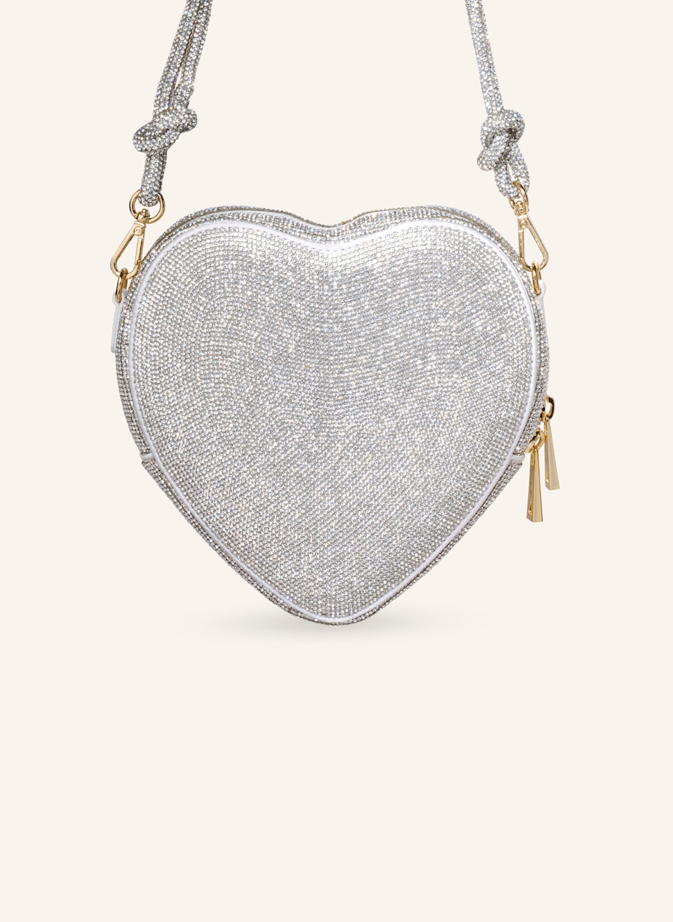 WEAT Handtasche BIG HEART: SILBER