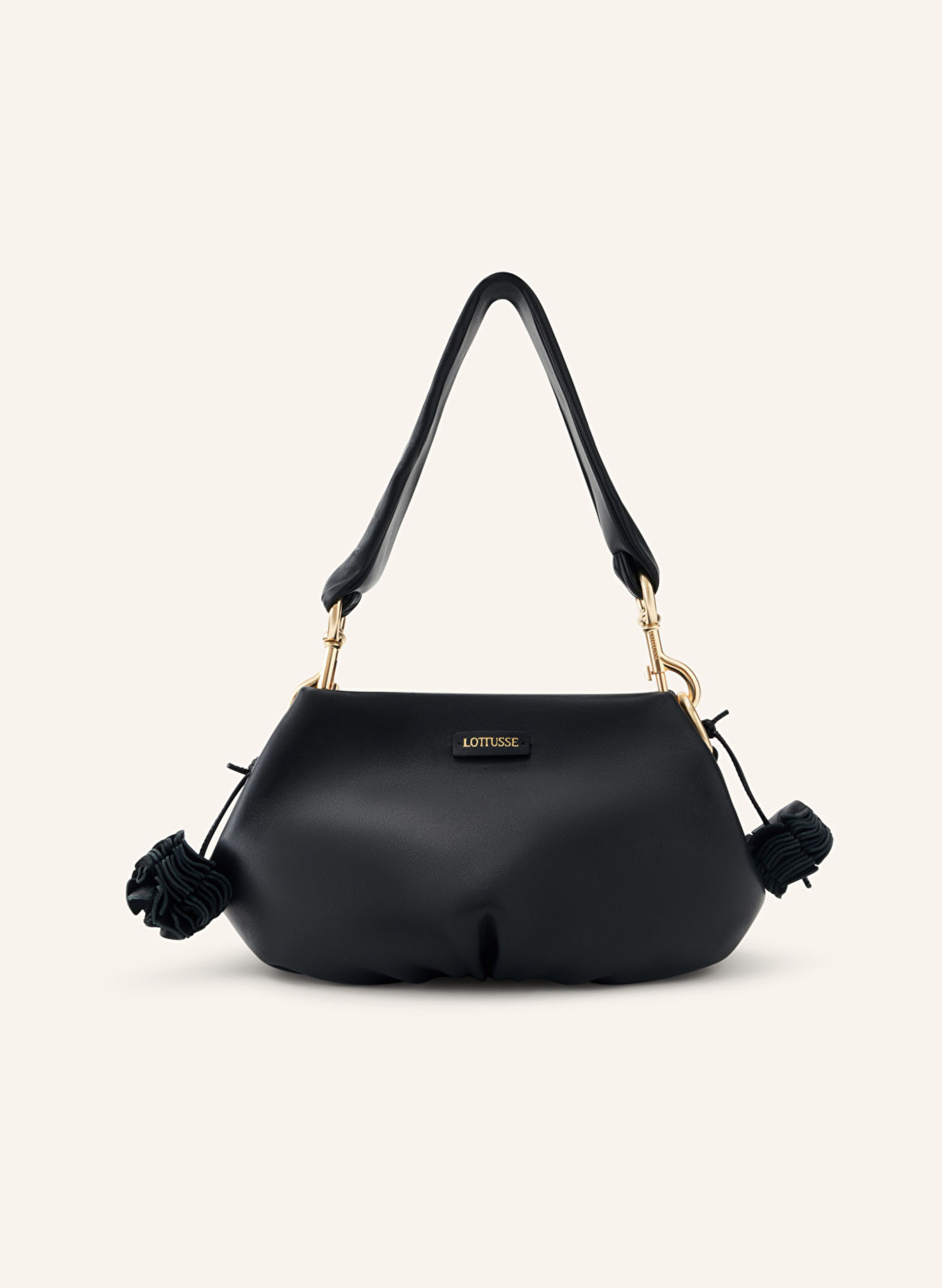 LOTTUSSE Schultertasche JOY: SCHWARZ