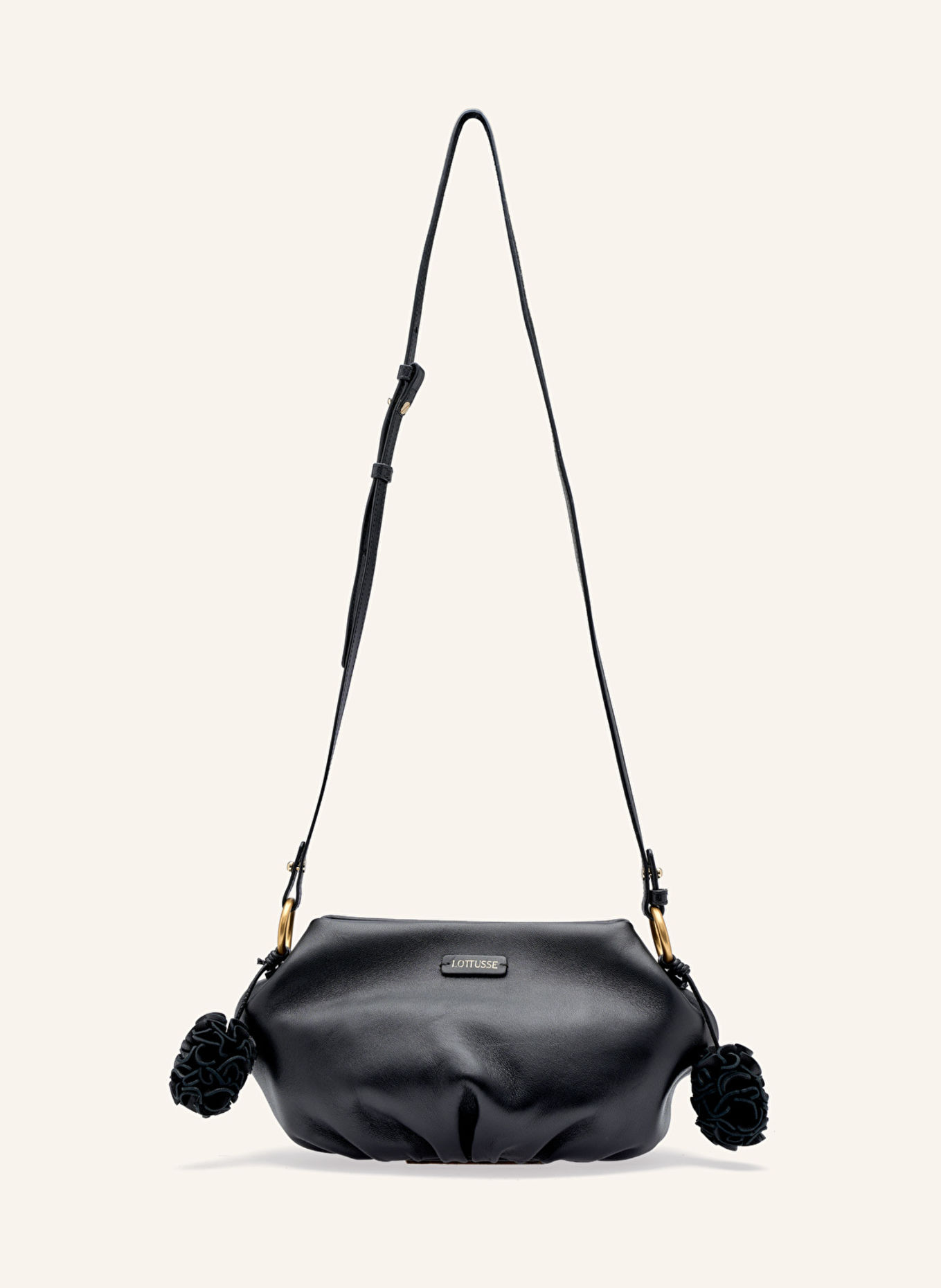 LOTTUSSE Schultertasche JOY: SCHWARZ