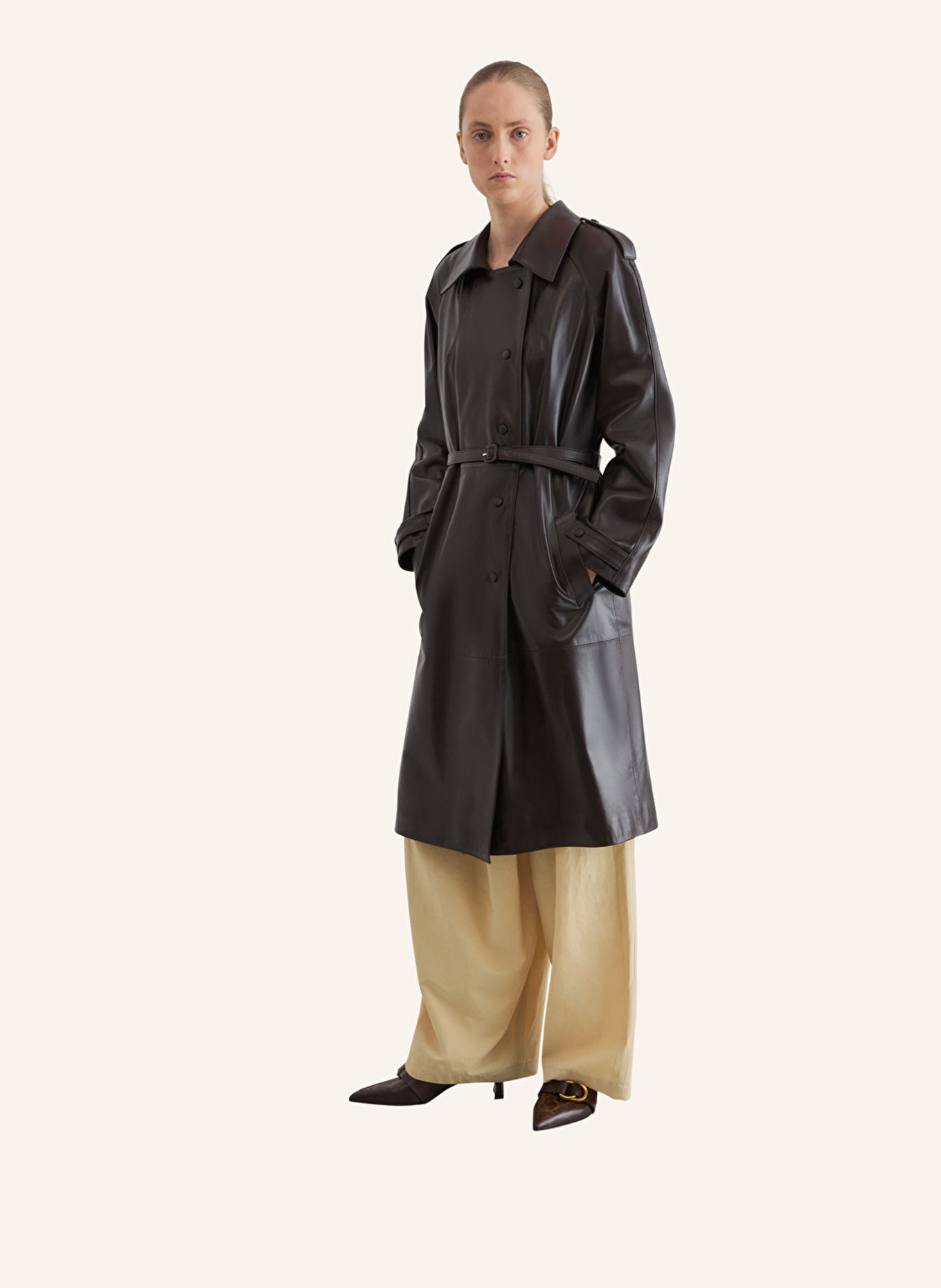 LOTTUSSE Lederjacke PRAGA: BRAUN