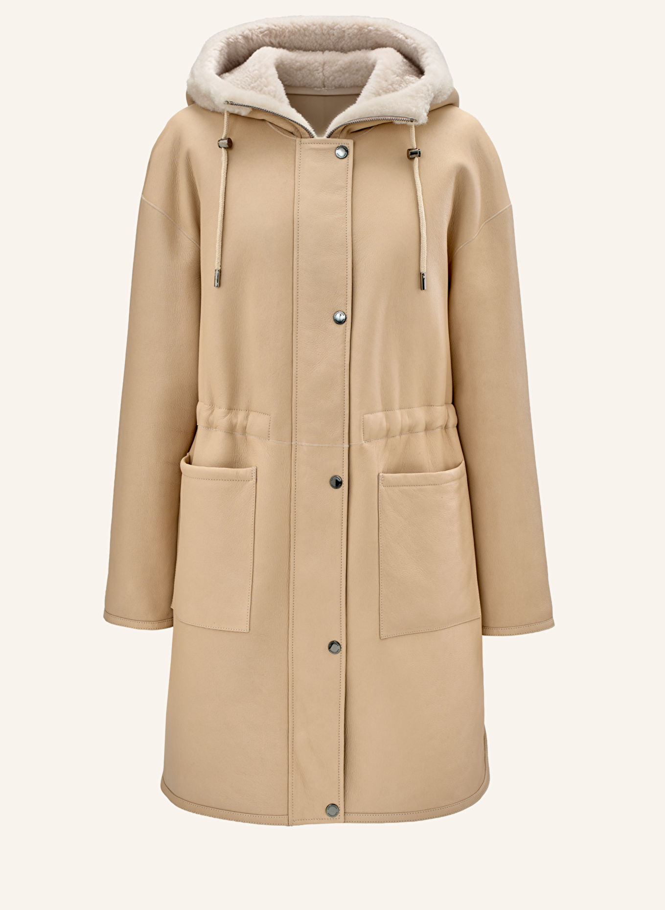 LOTTUSSE Parka mit Kapuze PRAGA: WEISS