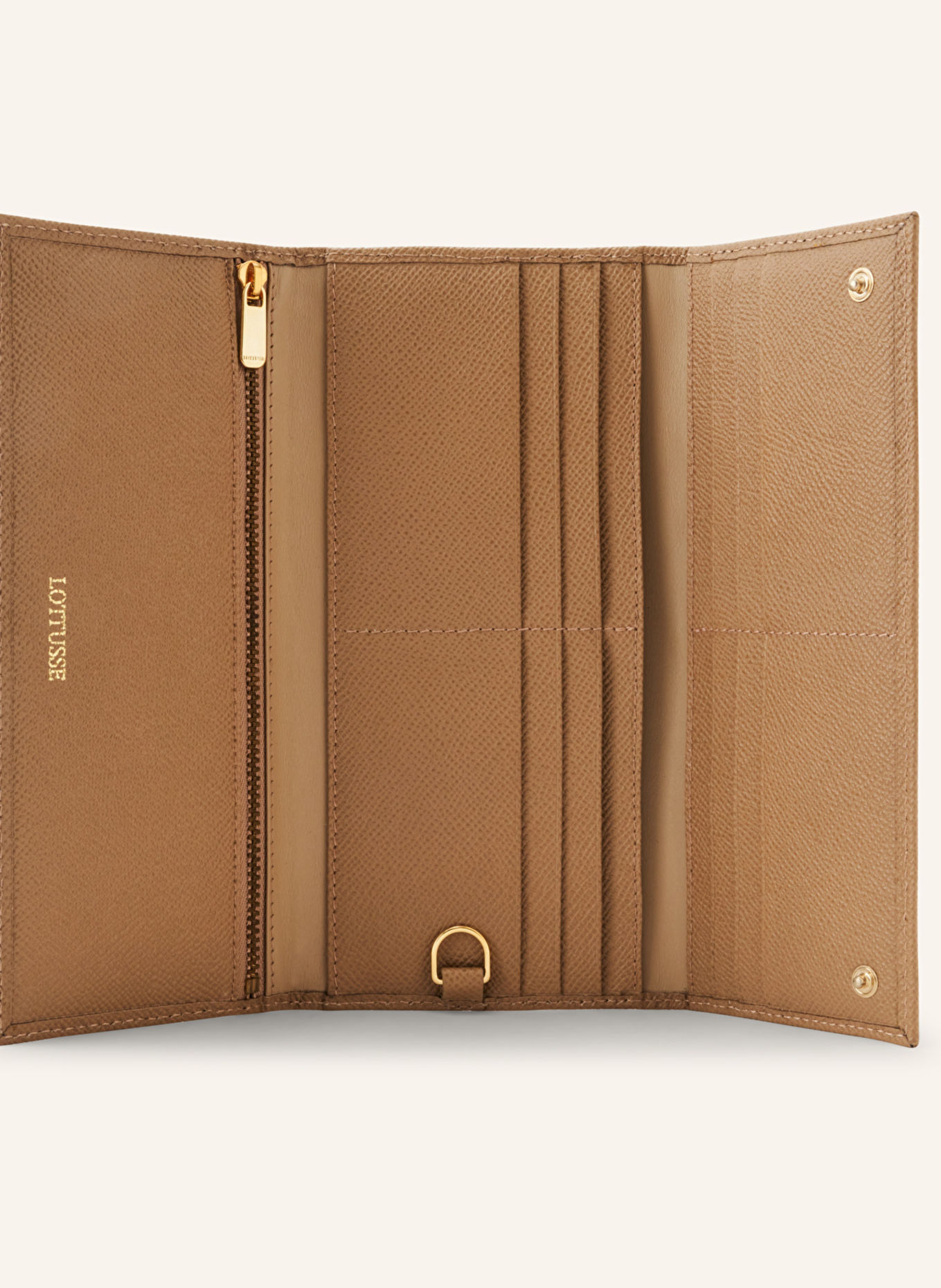 LOTTUSSE Mittlere Brieftasche BORNE: BEIGE