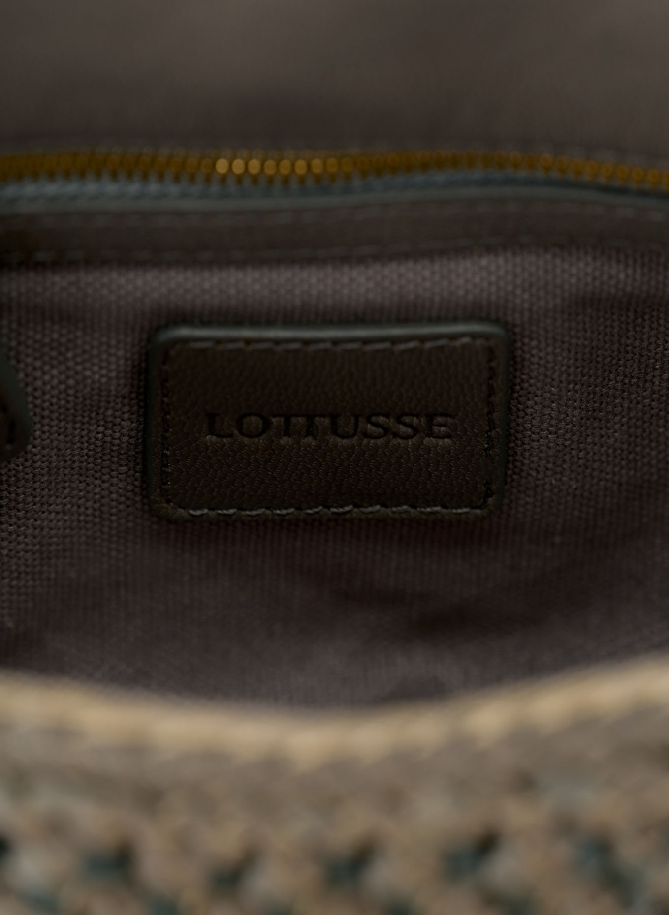 LOTTUSSE Umhängetasche NOODBAG: BRAUN