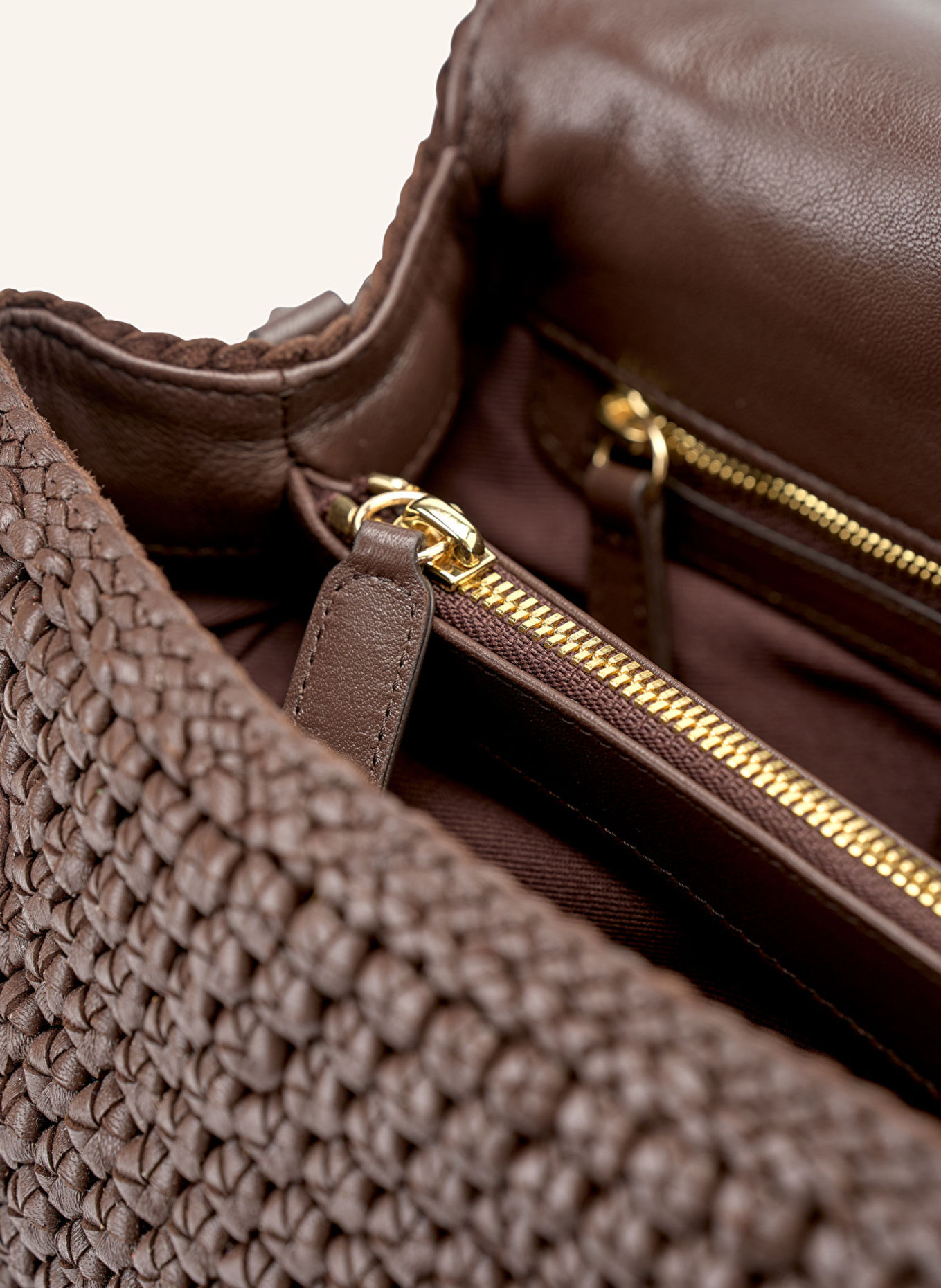 LOTTUSSE Clutch NOODBAG: BRAUN