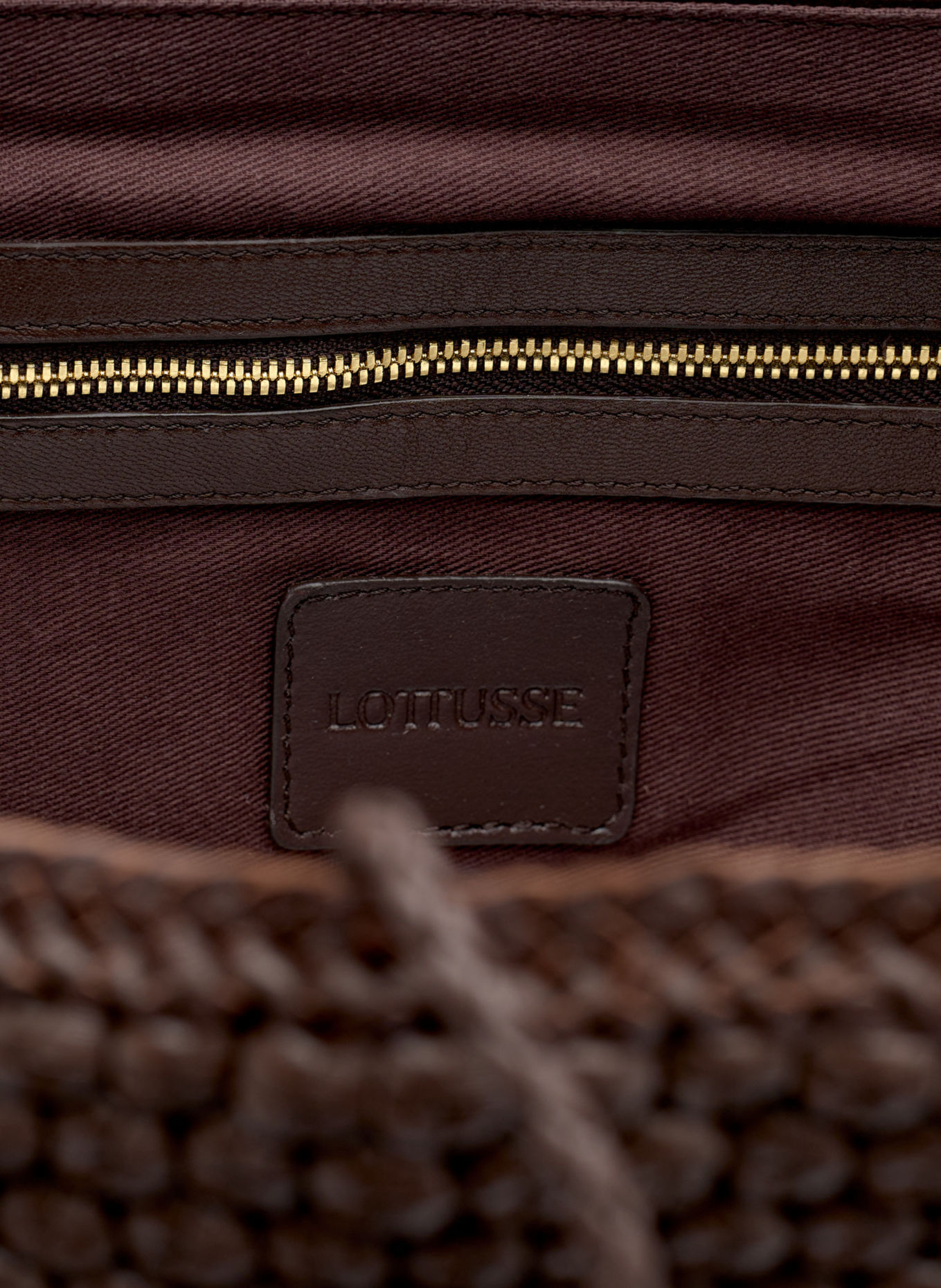 LOTTUSSE Hobo-bag NOODBAG: BRAUN
