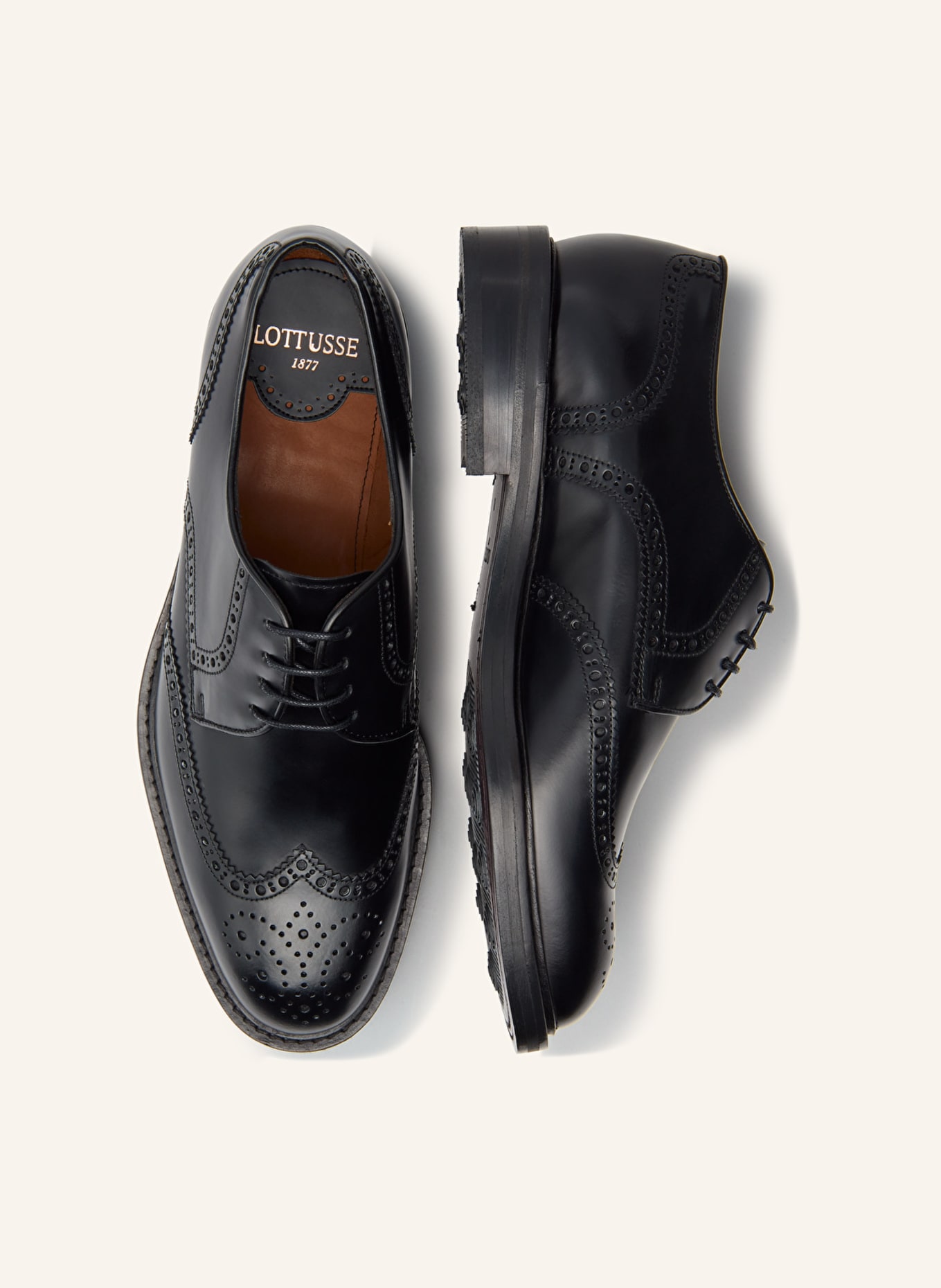 LOTTUSSE Derby-Brogue HARRYS, Farbe: SCHWARZ (Bild 6)