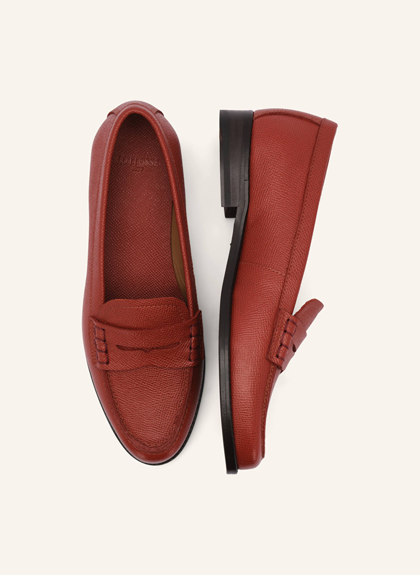 LOTTUSSE Loafer LIBERTY, Farbe: ROT (Bild 6)