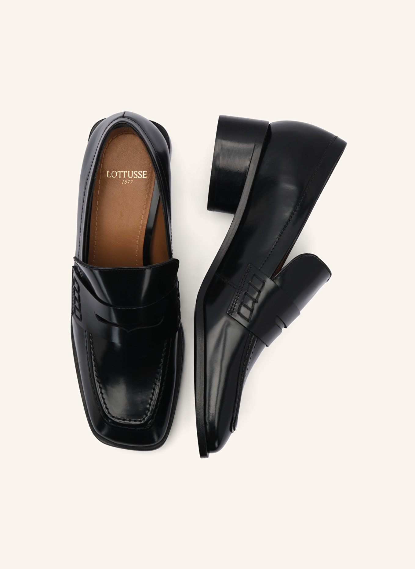 LOTTUSSE Band-Loafer PARIS, Farbe: SCHWARZ (Bild 6)