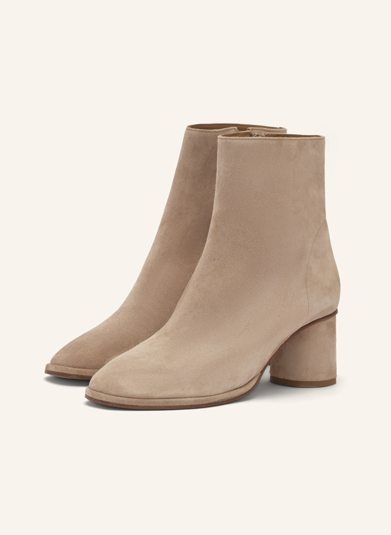 LOTTUSSE Reißverschluss-Stiefelette NICOLE, Farbe: BEIGE (Bild 1)