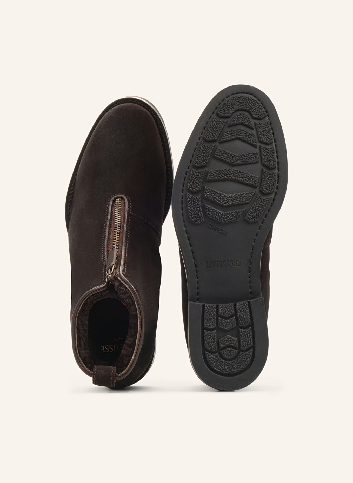 LOTTUSSE Stiefelette: BRAUN