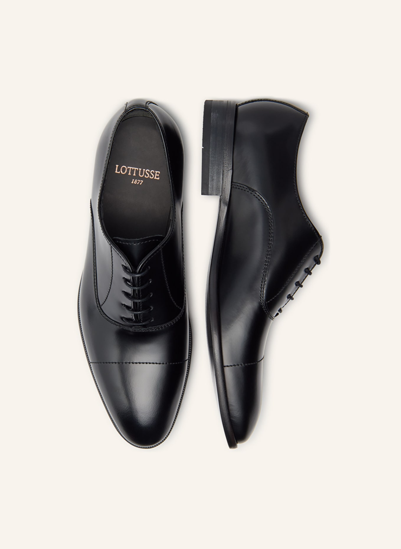 LOTTUSSE Oxfordschuhe REGENT: SCHWARZ