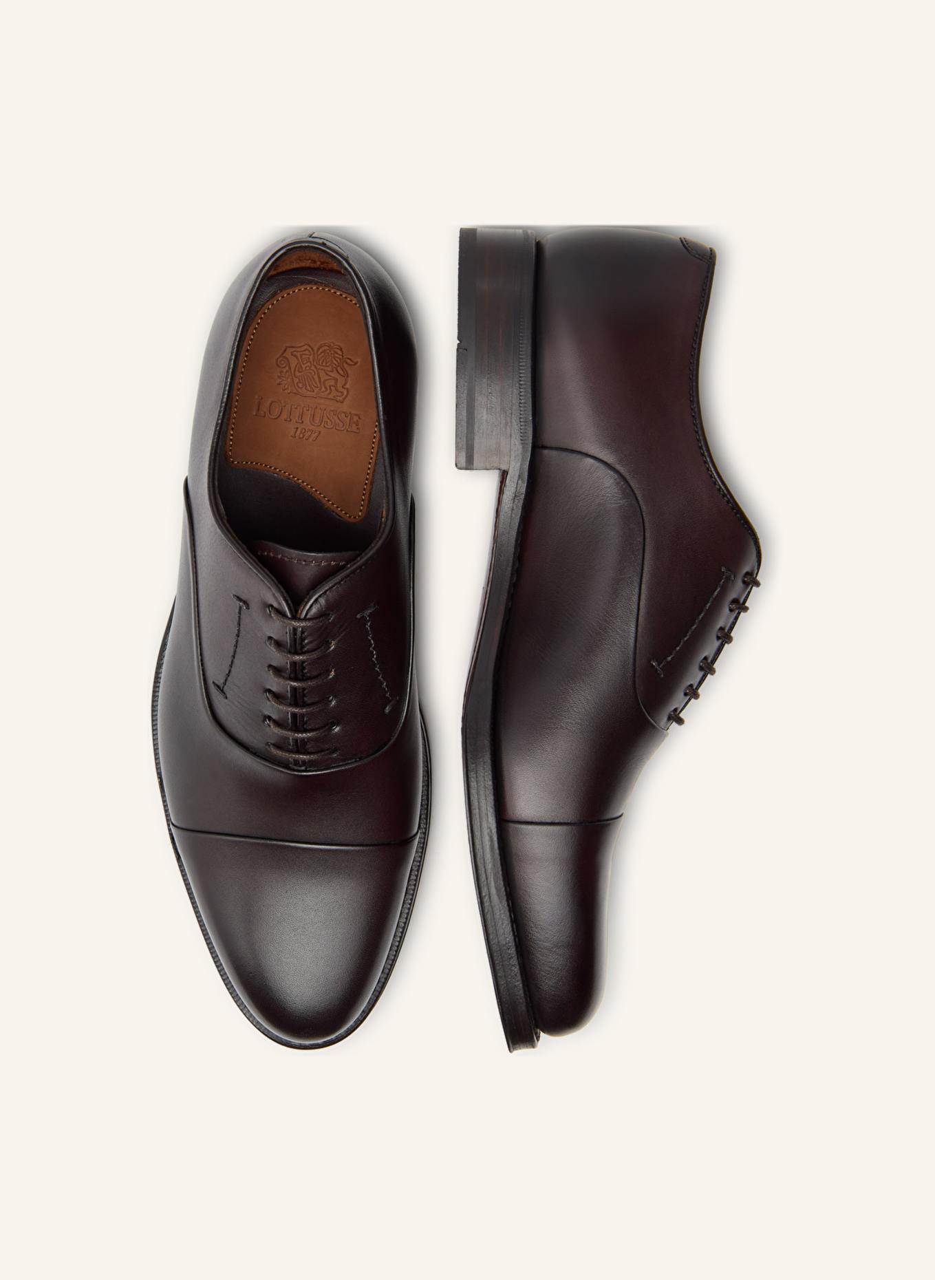 LOTTUSSE Oxfordschuhe PREMIUM: BRAUN
