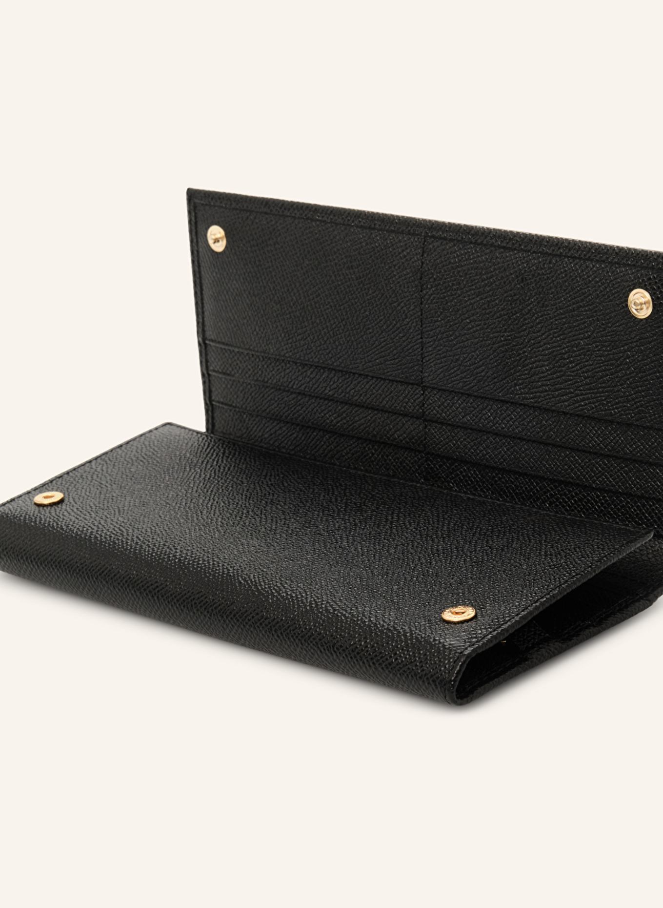 LOTTUSSE Mittlere Brieftasche BORNE: SCHWARZ