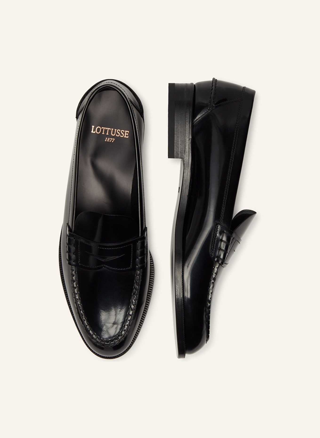 LOTTUSSE Loafer LIBERTY: SCHWARZ