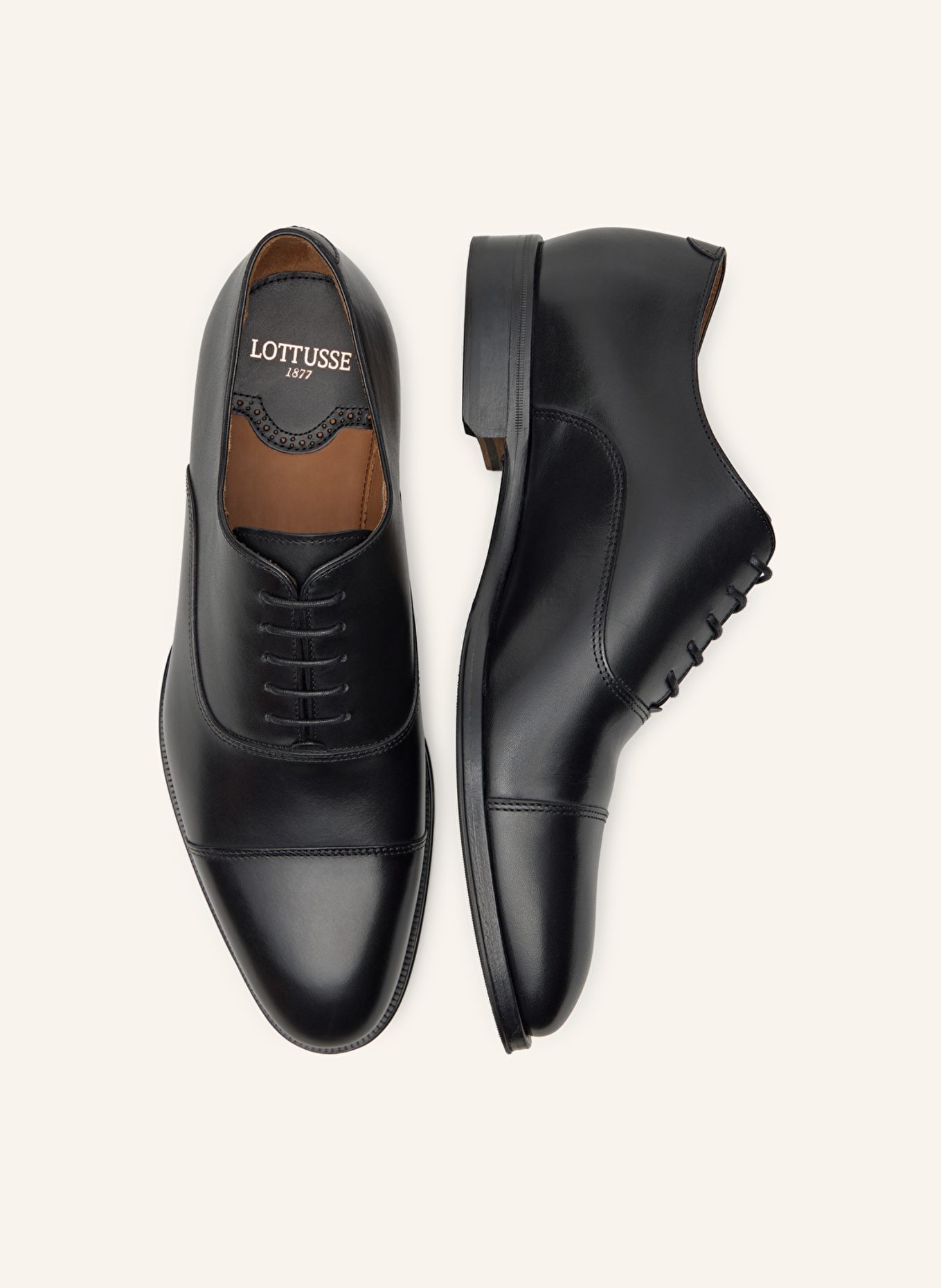 LOTTUSSE Oxfordschuhe LENOX: SCHWARZ