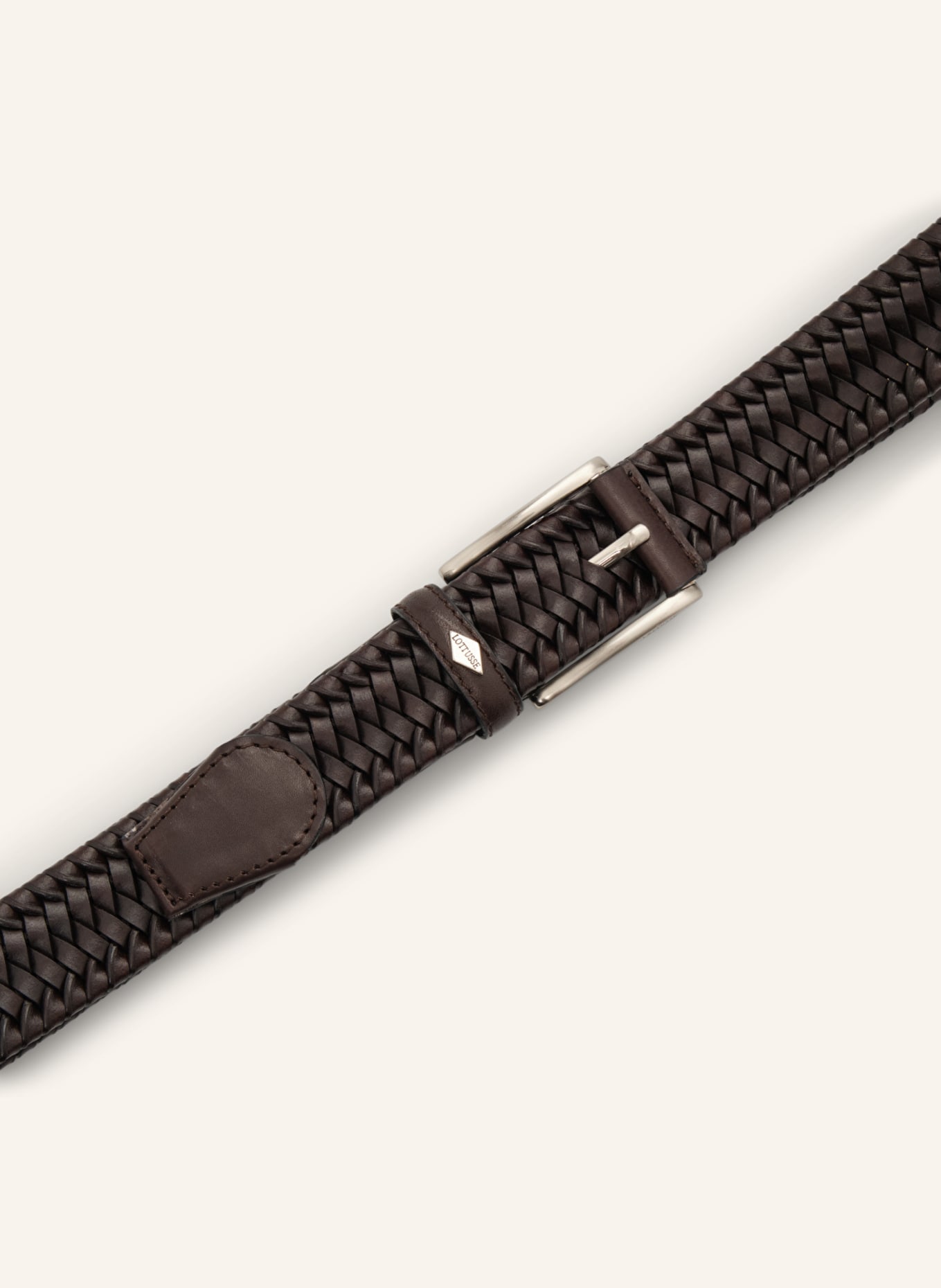 LOTTUSSE Flechtgürtel: BRAUN