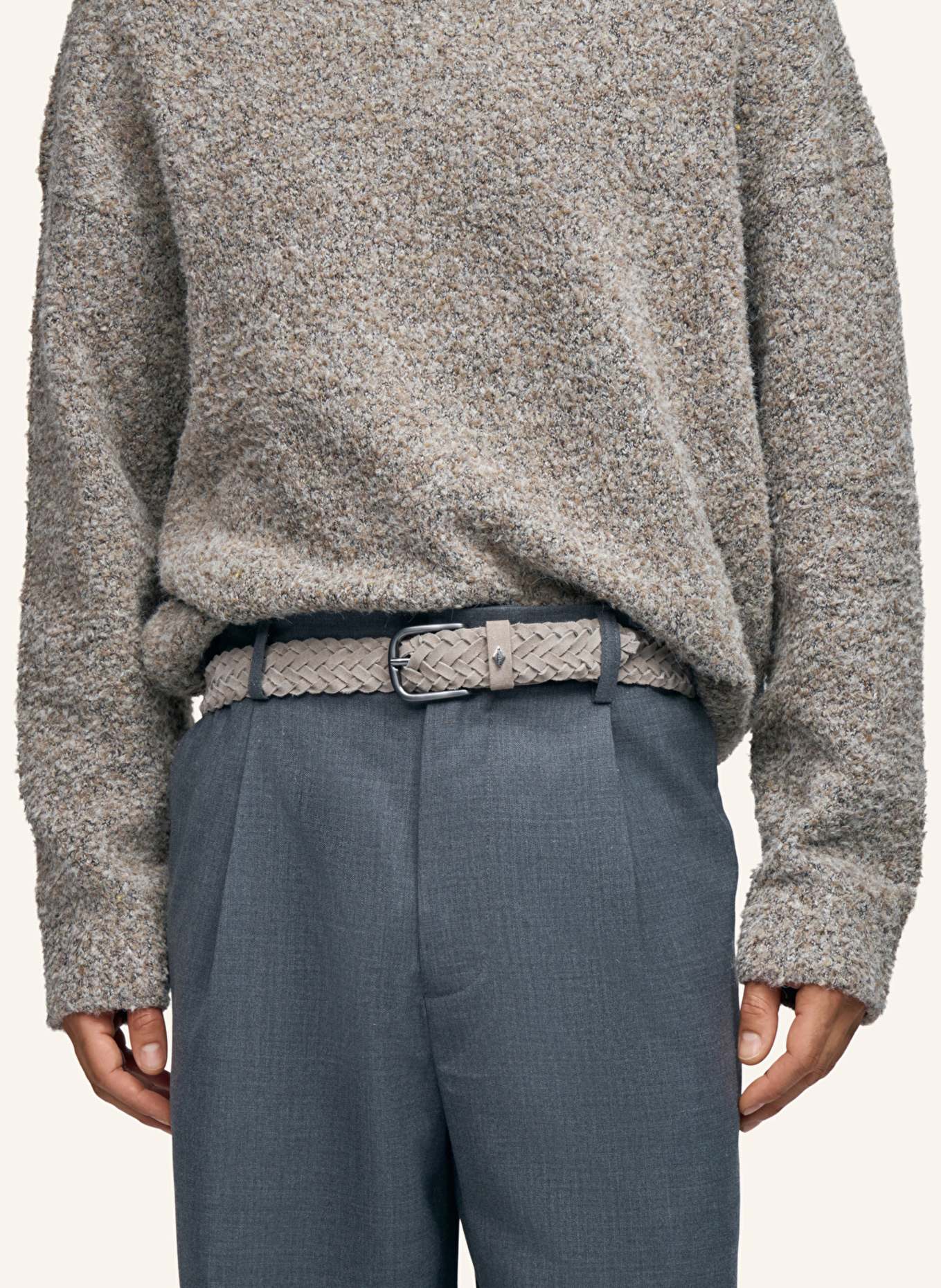 LOTTUSSE Gürtel GEFLOCHTEN: BRAUN