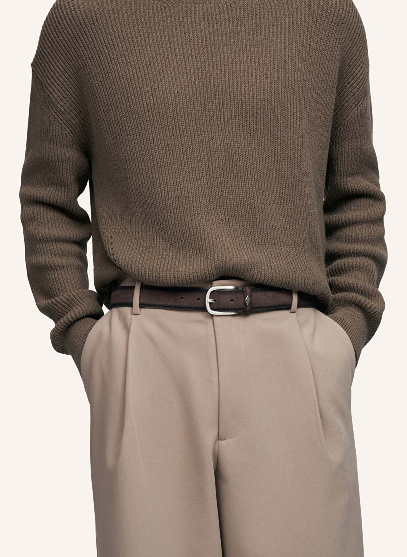 LOTTUSSE Ledergürtel LILLE: BRAUN