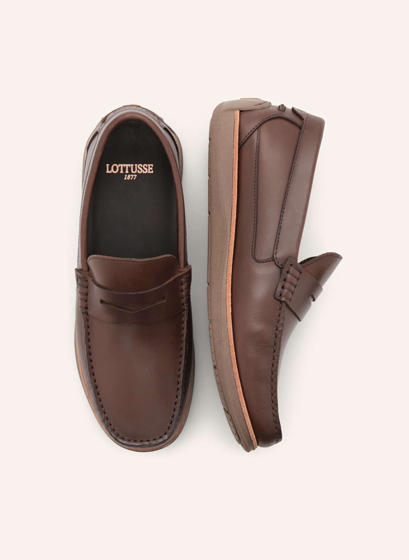 LOTTUSSE Bootsschuhe SAILOR: BRAUN