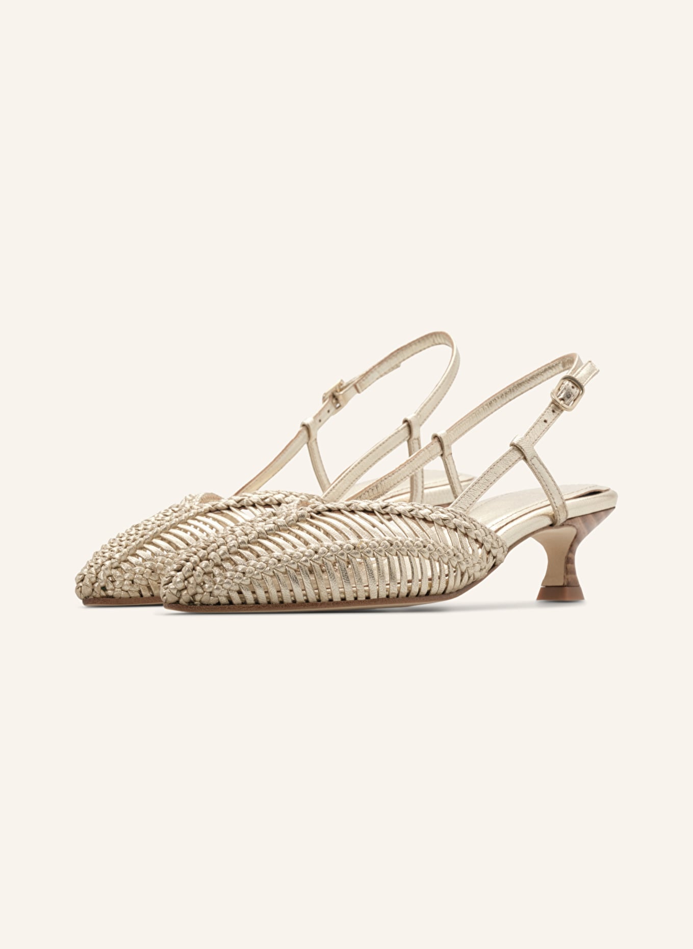 LOTTUSSE Slingbacks EDIT: GOLD