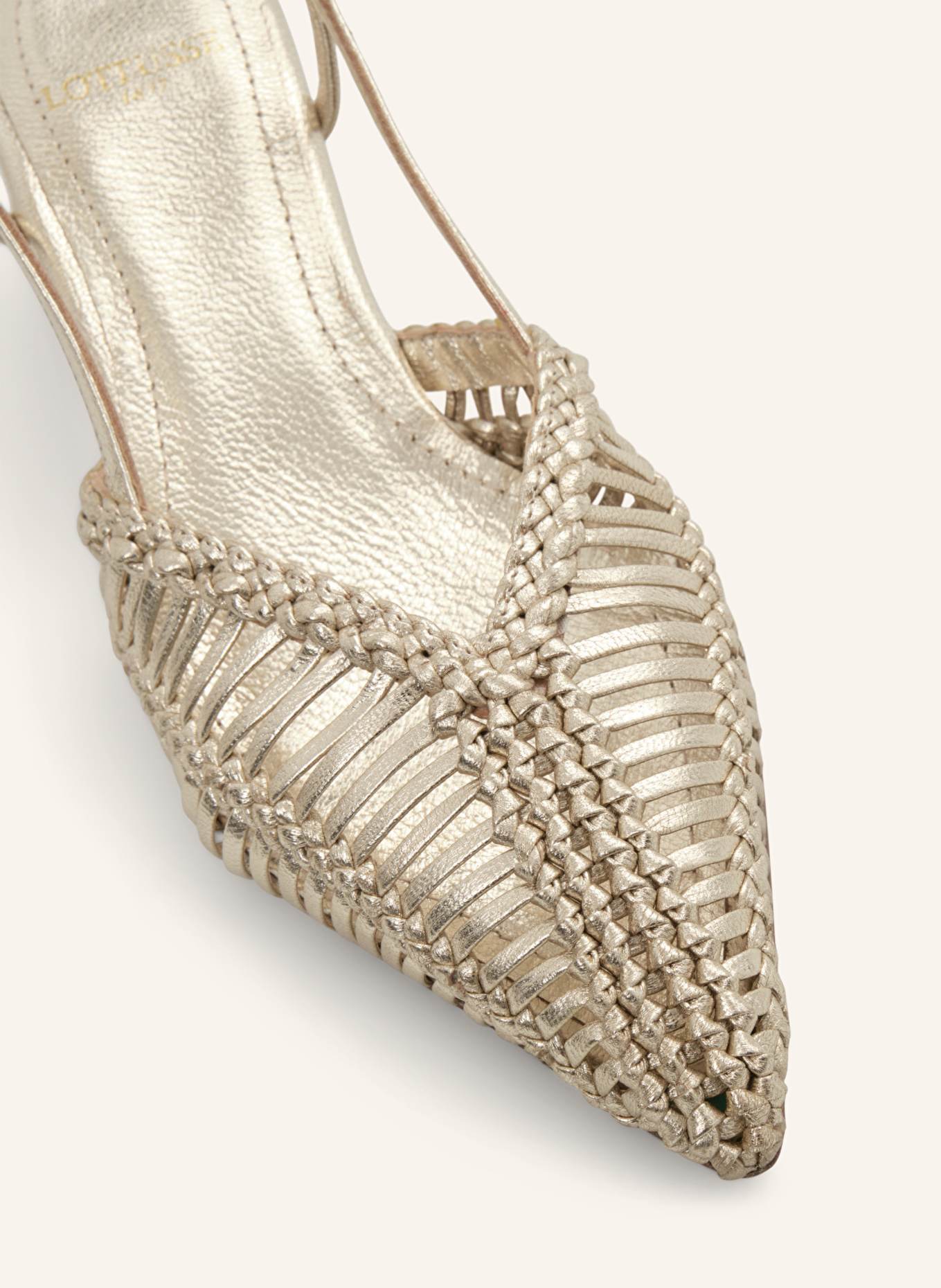 LOTTUSSE Slingbacks EDIT: GOLD