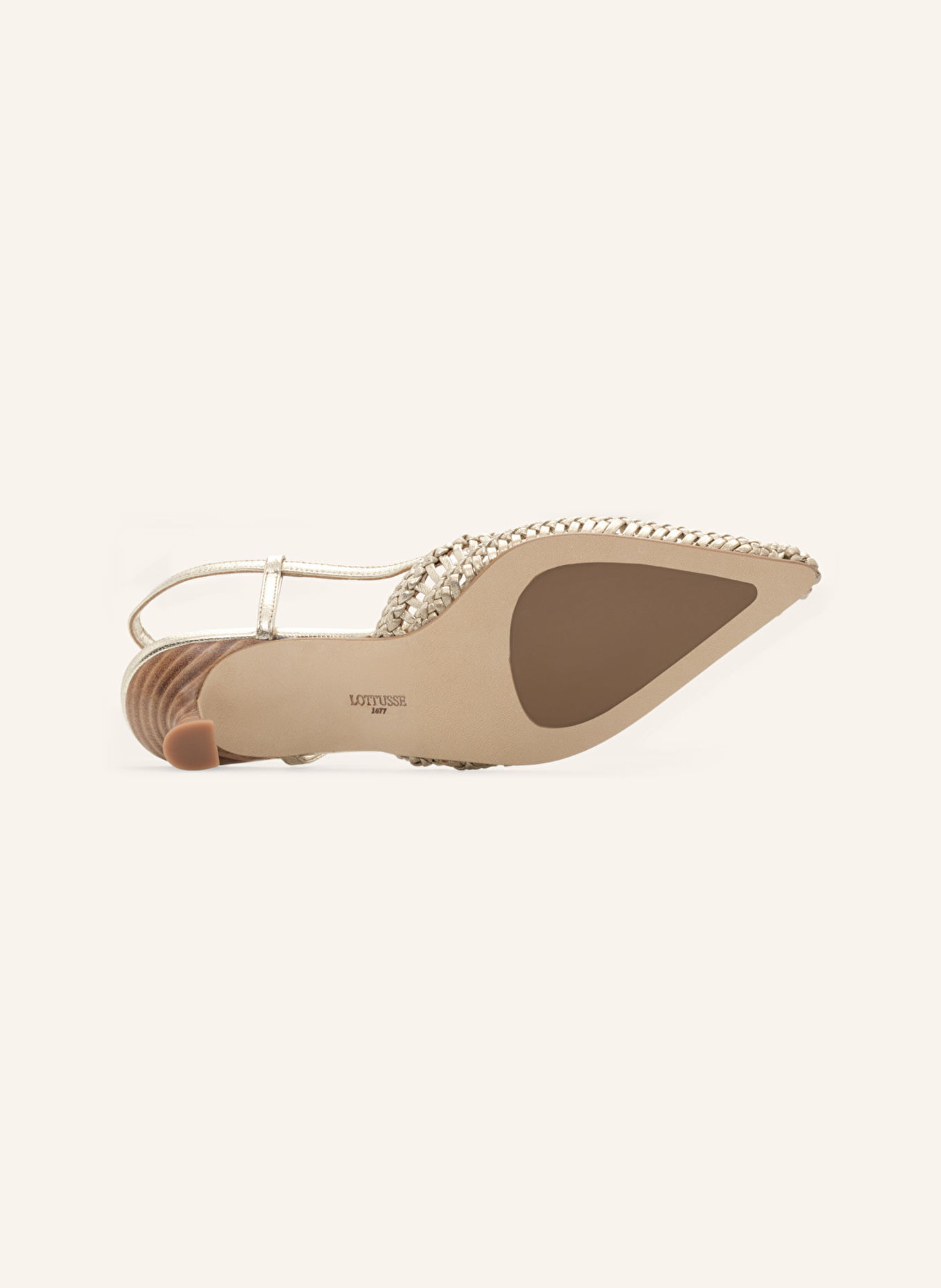 LOTTUSSE Slingbacks EDIT: GOLD