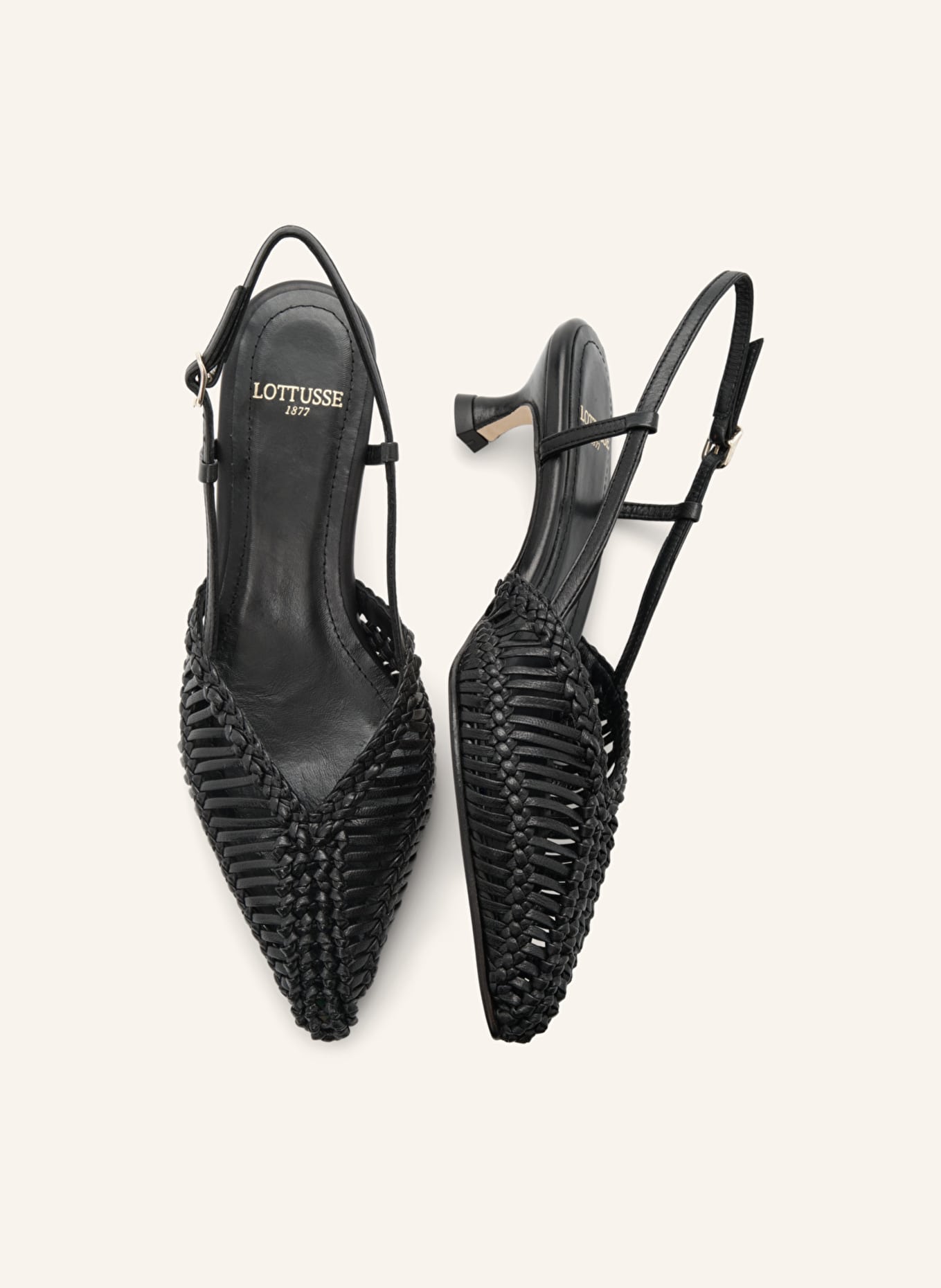 LOTTUSSE Slingbacks EDIT: SCHWARZ