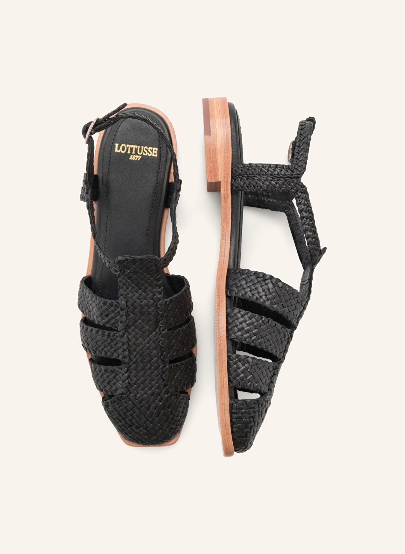 LOTTUSSE Sandalias SUMMER: SCHWARZ