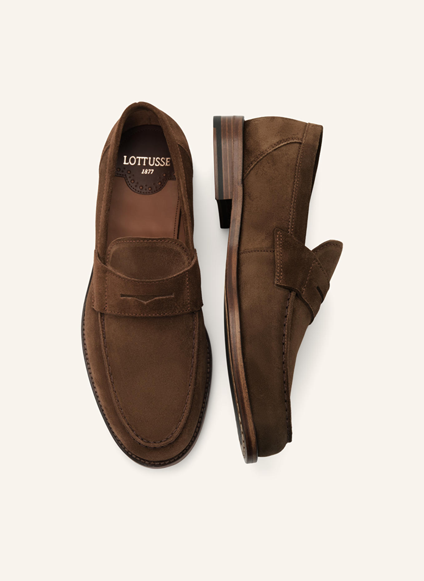 LOTTUSSE Loafers YALE: BRAUN