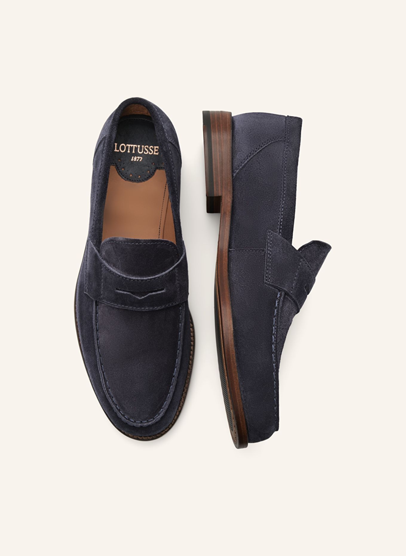 LOTTUSSE Loafers YALE: BLAU