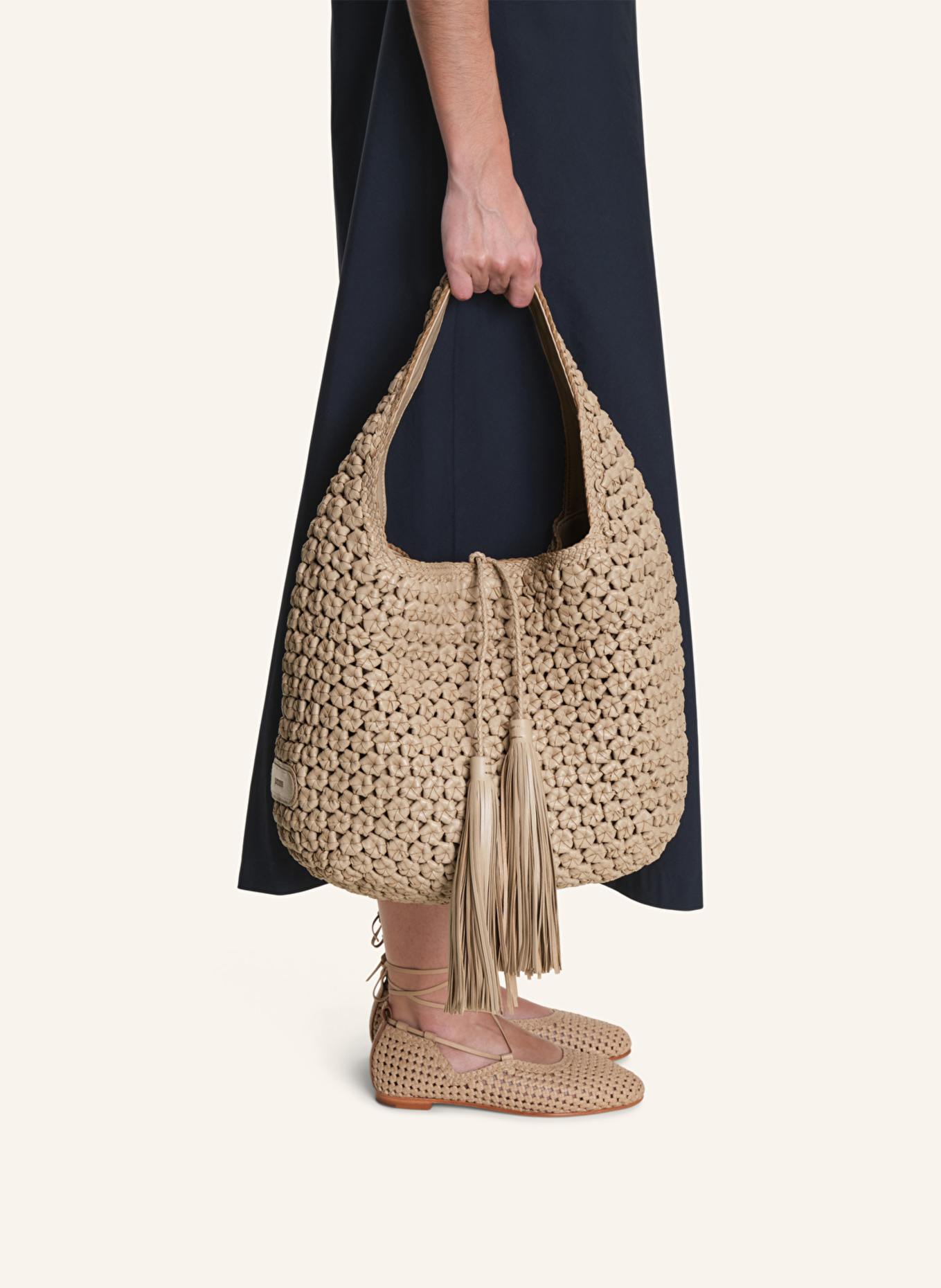 LOTTUSSE Hobo-Tasche NOODBAG: BEIGE