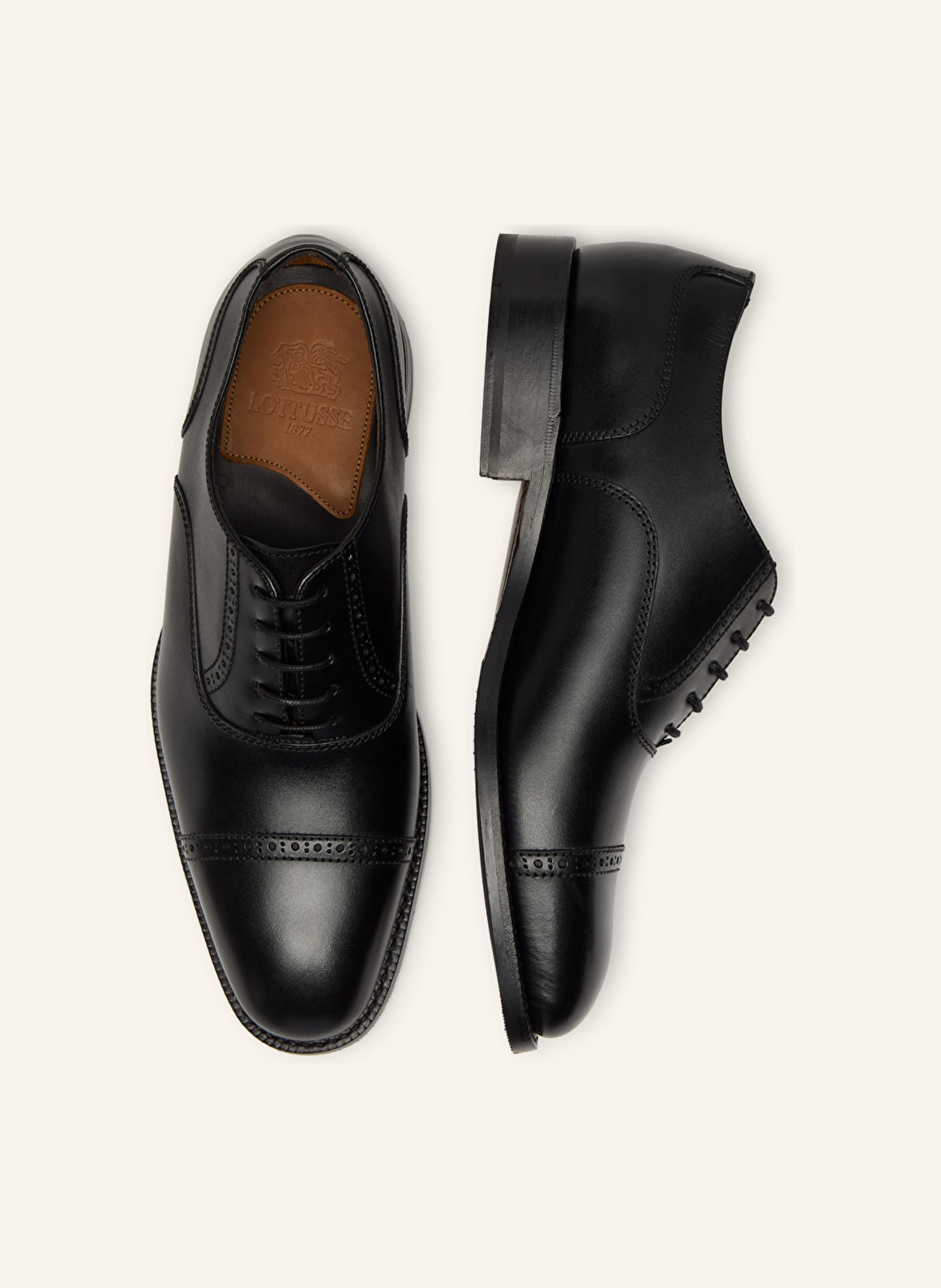 LOTTUSSE Oxfordschuhe PRESTON: SCHWARZ