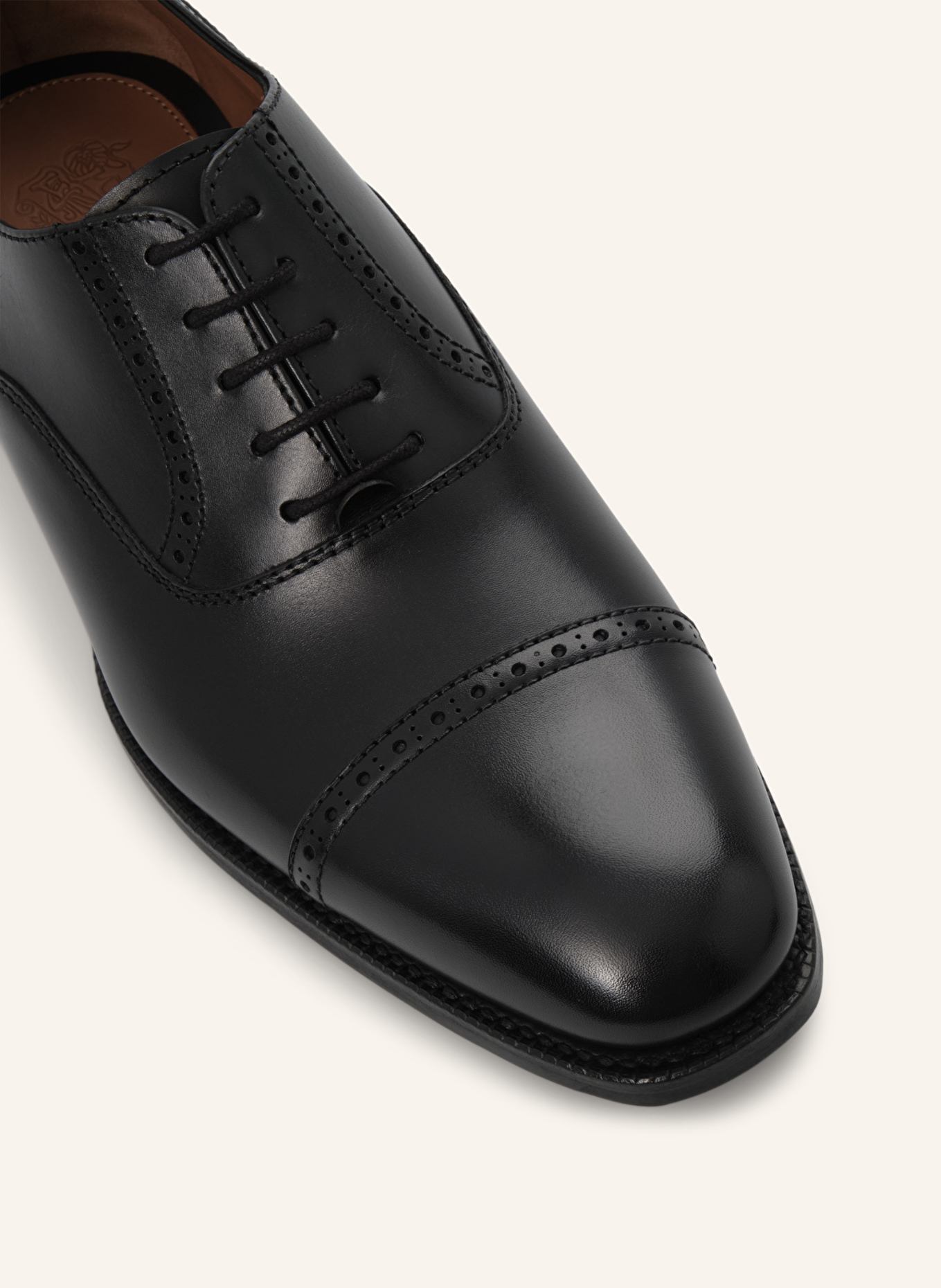 LOTTUSSE Oxfordschuhe PRESTON: SCHWARZ