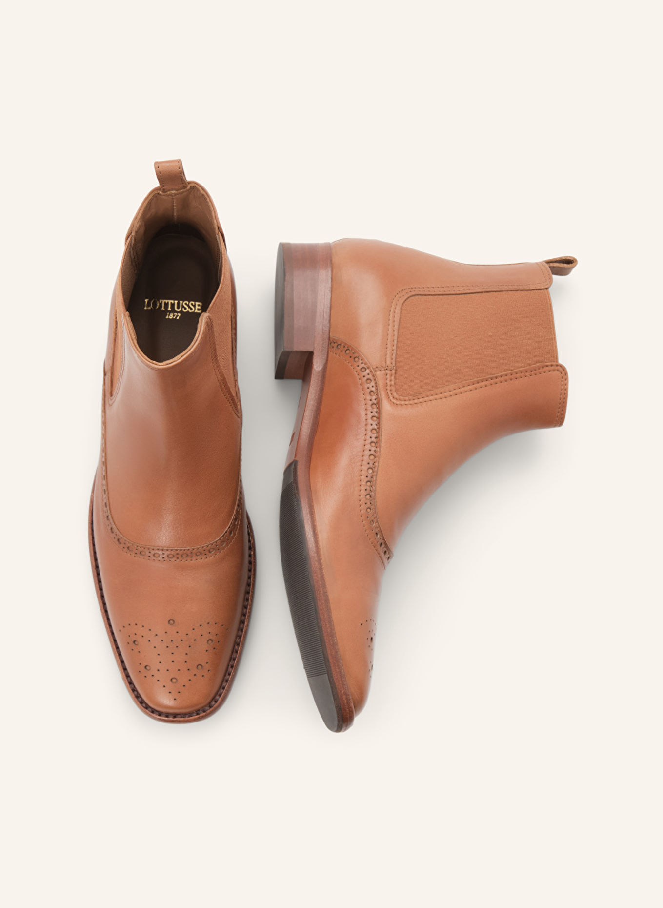 LOTTUSSE Stiefelette elastische DEIA: BRAUN