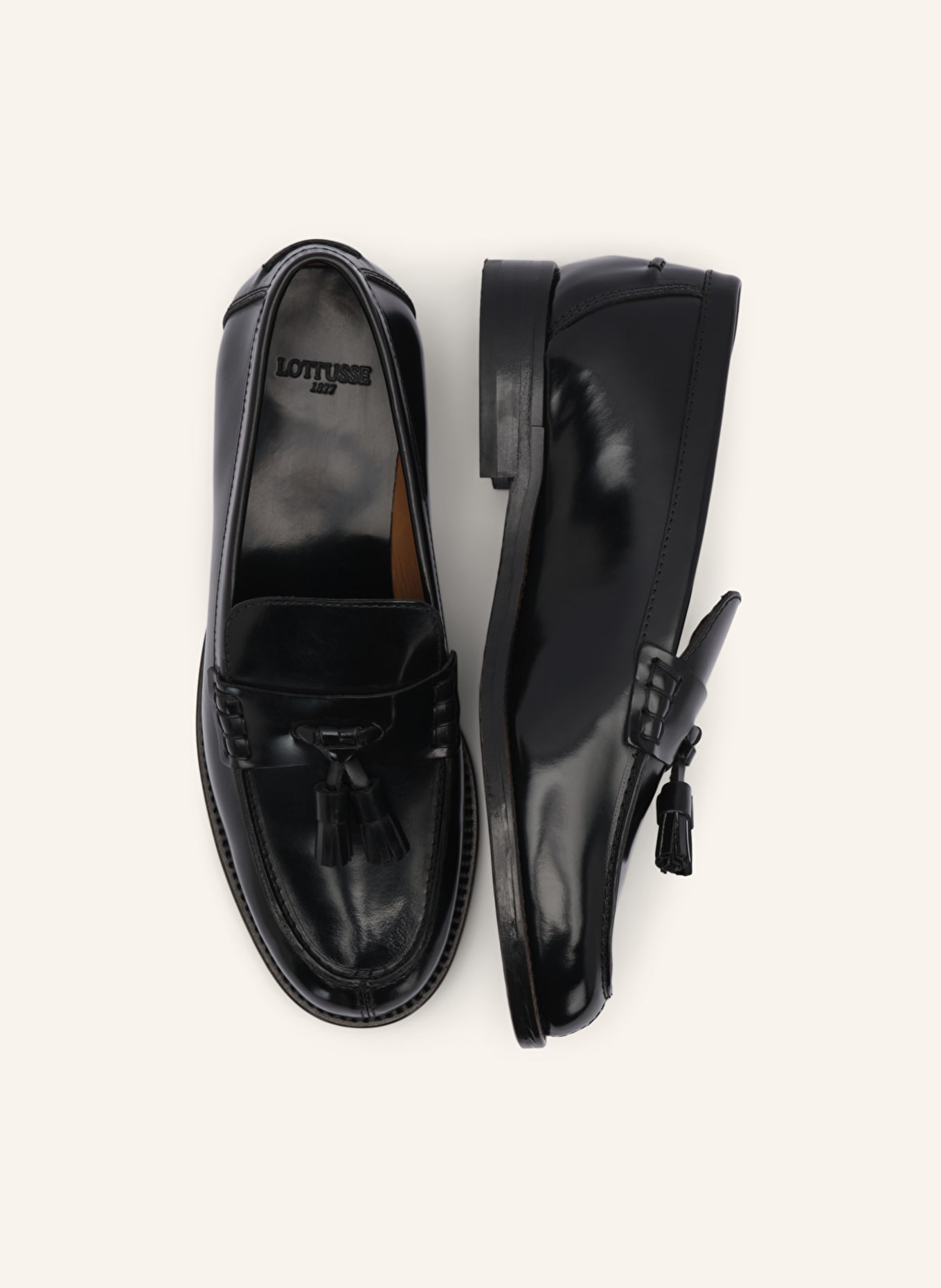 LOTTUSSE Loafers CHRIS: SCHWARZ