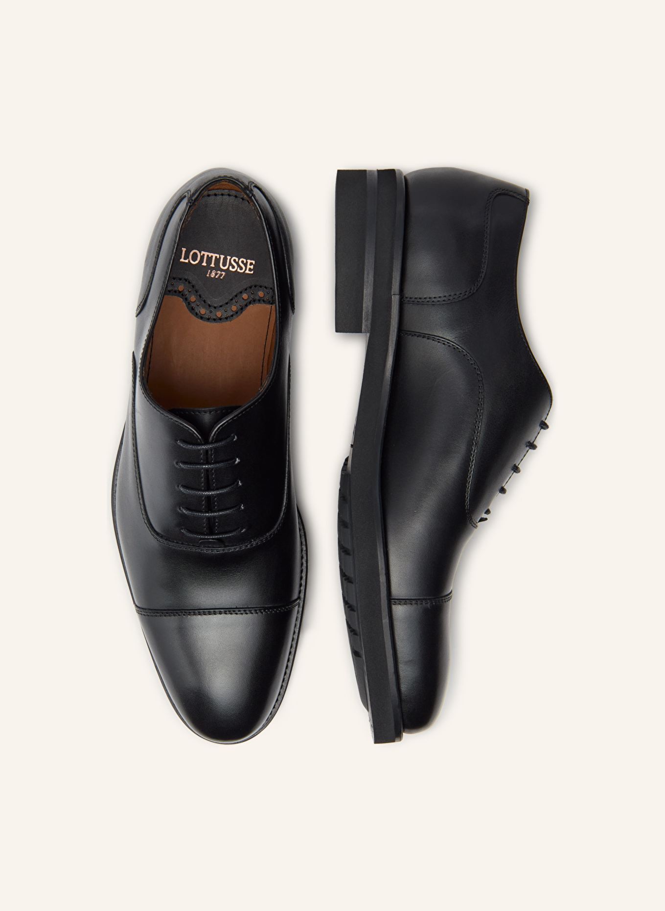 LOTTUSSE Oxfordschuhe HOLBORN: SCHWARZ