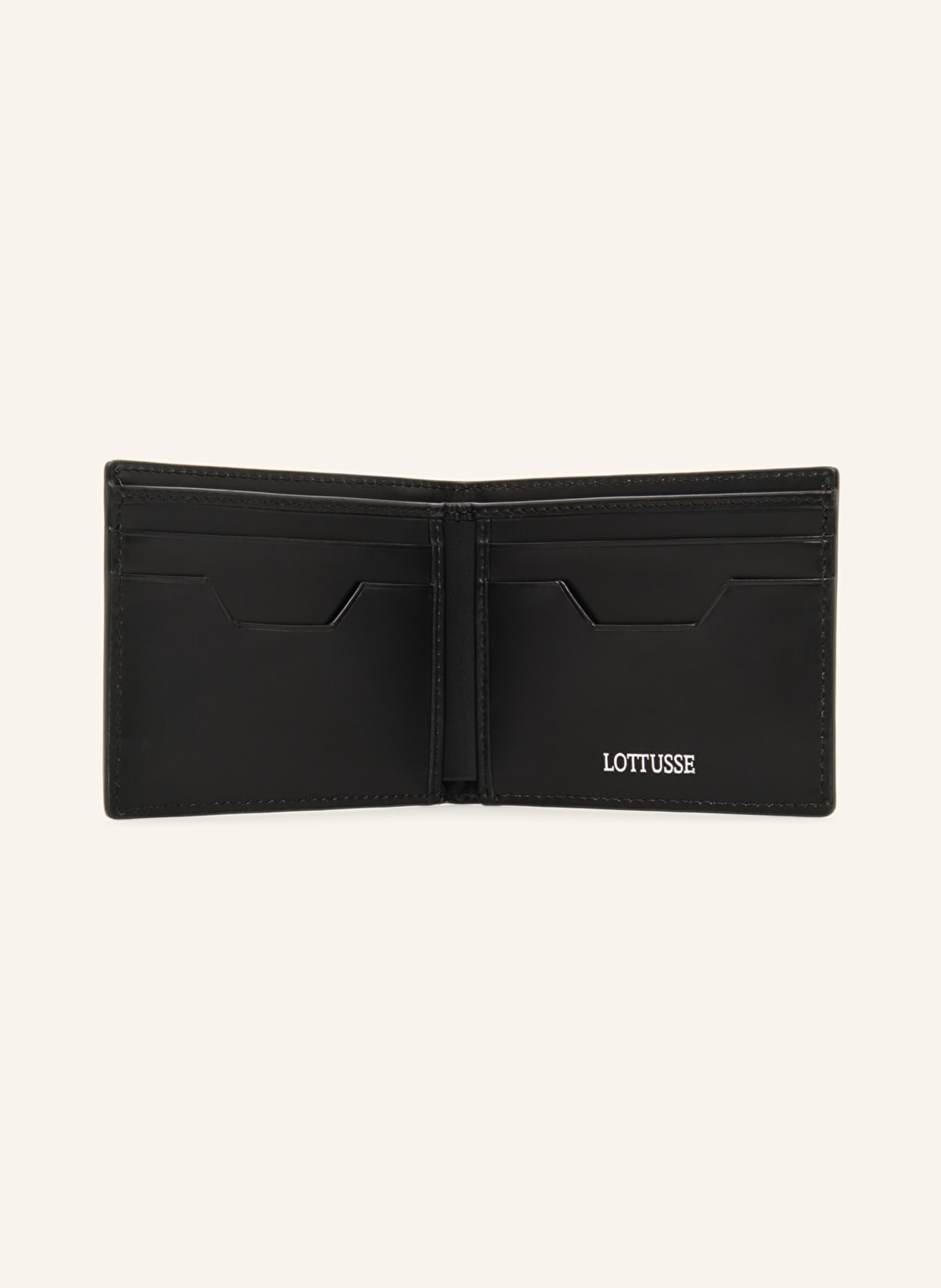 LOTTUSSE Geldbörse BORNE: SCHWARZ