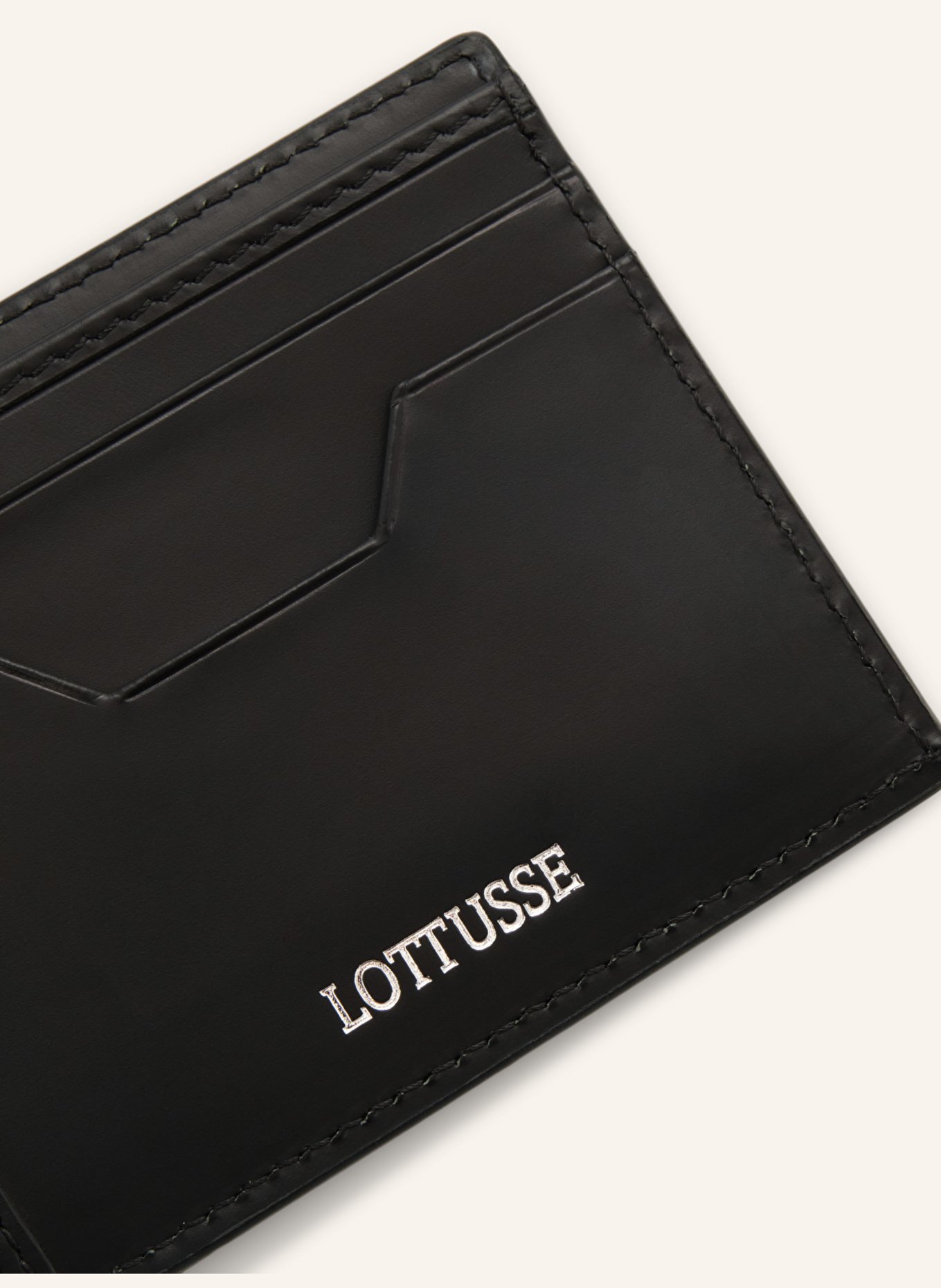 LOTTUSSE Geldbörse BORNE: SCHWARZ