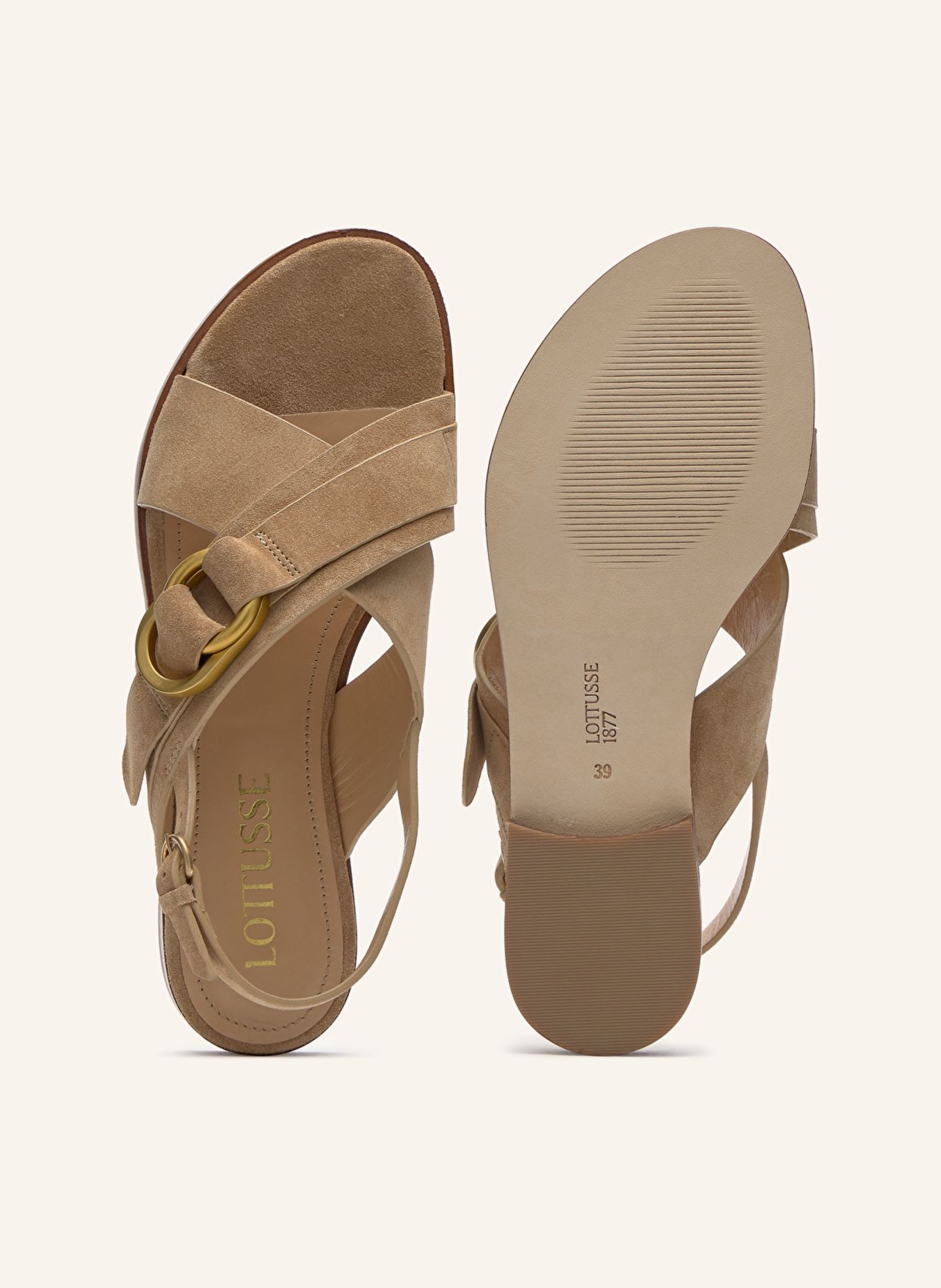 LOTTUSSE Sandals NYLO: BRAUN
