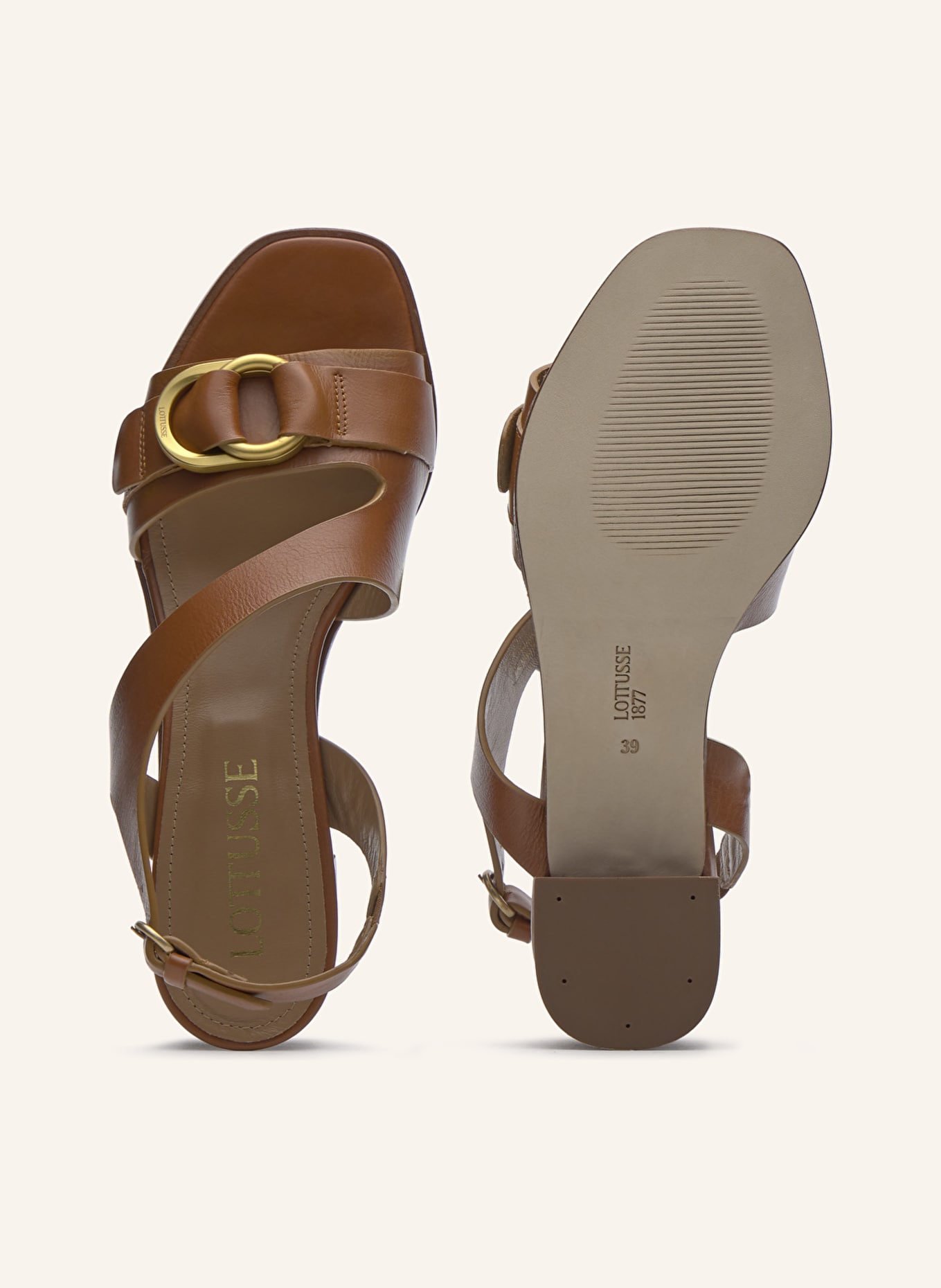 LOTTUSSE Sandals NYLO: BRAUN