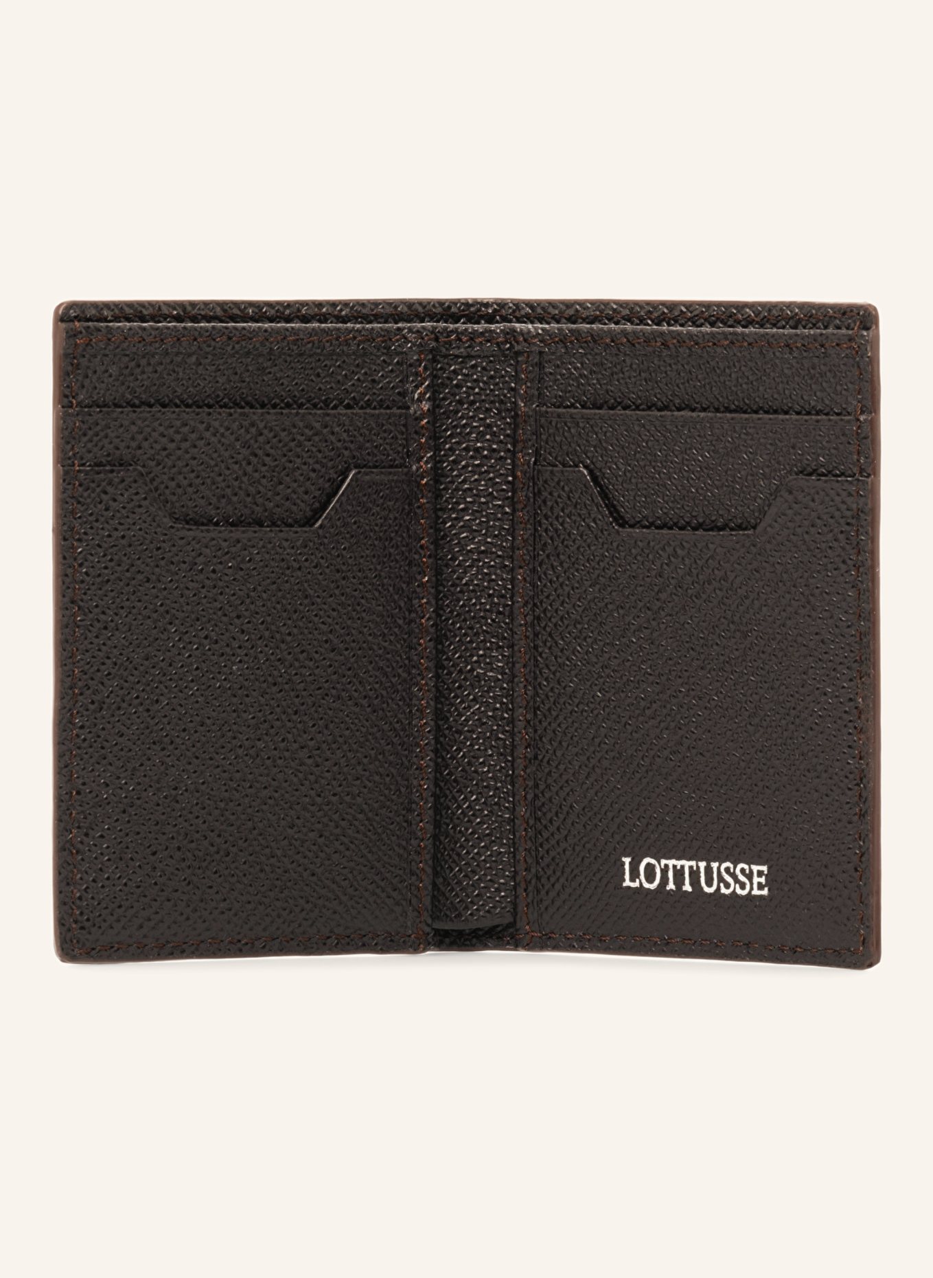 LOTTUSSE Geldbörse BORNE: DUNKELBRAUN