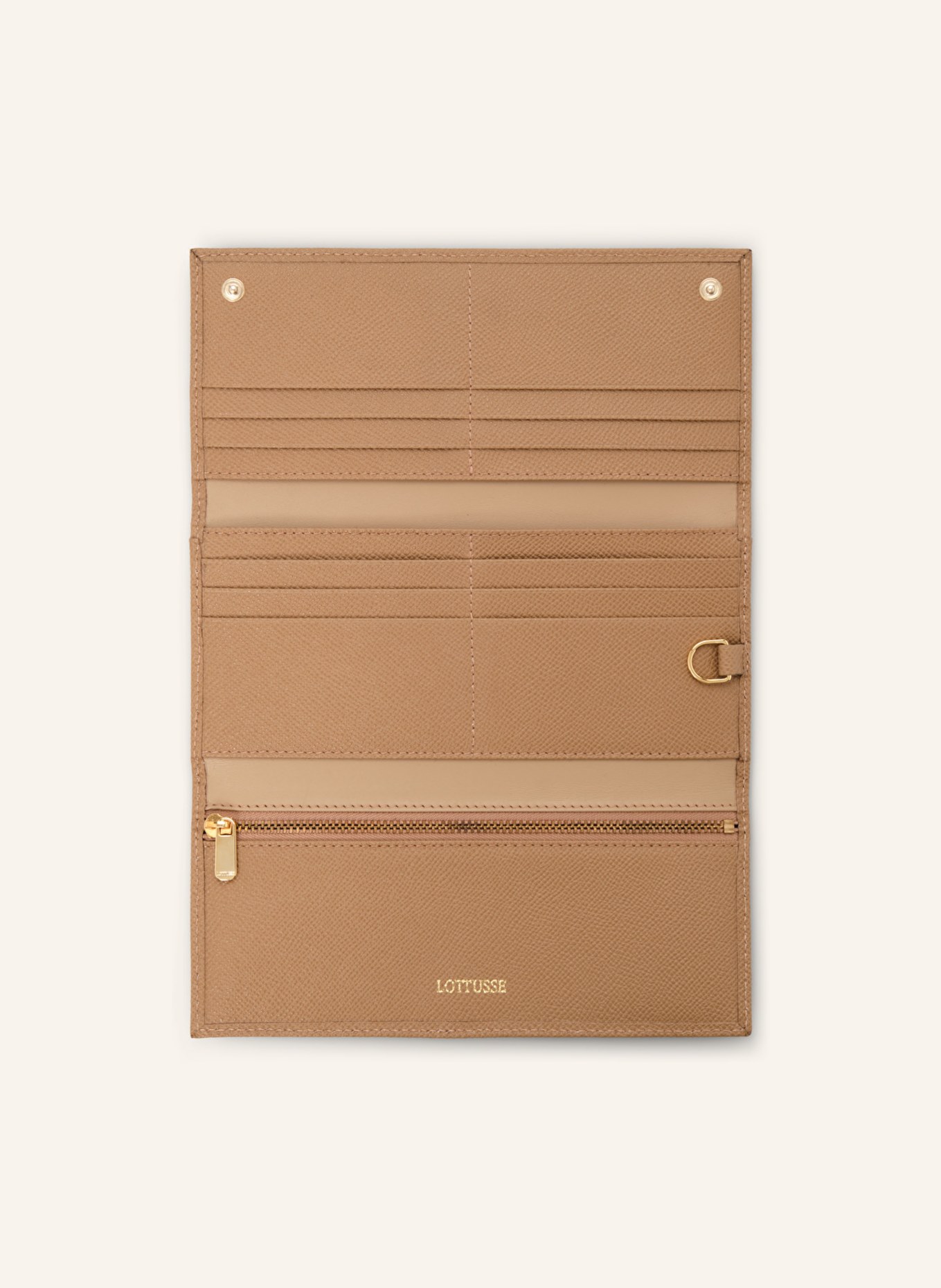 LOTTUSSE Mittlere Brieftasche BORNE: BEIGE