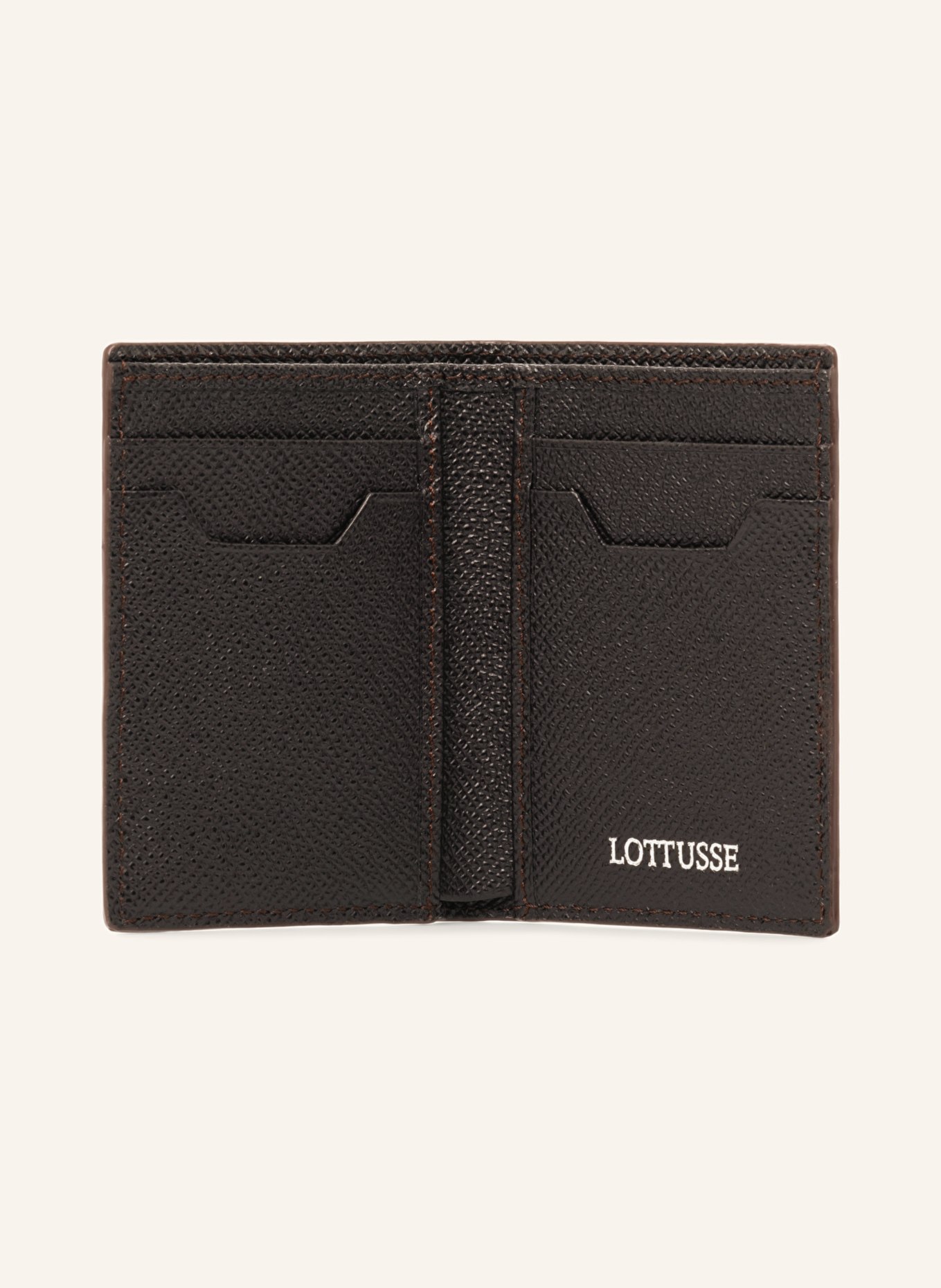 LOTTUSSE Geldbörse BORNE: DUNKELBRAUN
