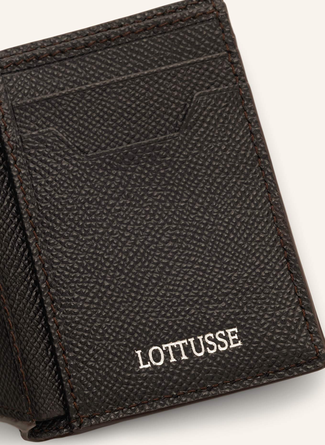 LOTTUSSE Geldbörse BORNE: DUNKELBRAUN