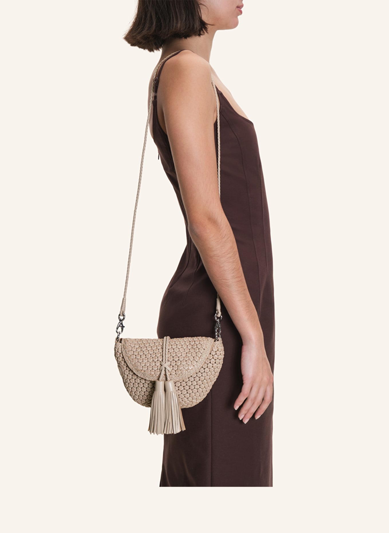 LOTTUSSE Umhängetasche NOODBAG: BEIGE