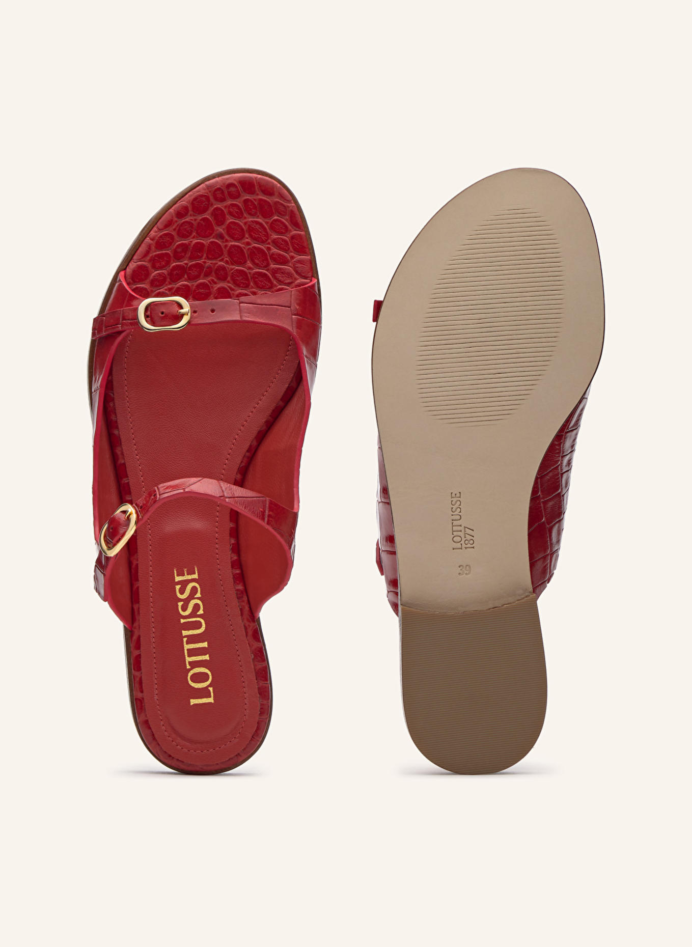LOTTUSSE Sandalen NYLO: ROT