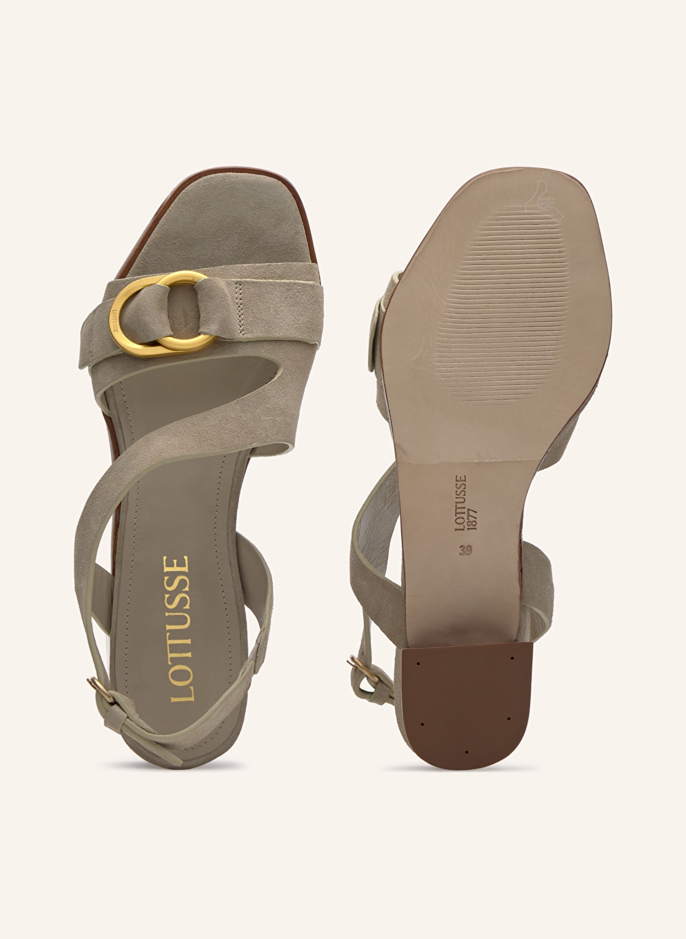LOTTUSSE Sandals NYLO: TAUPE
