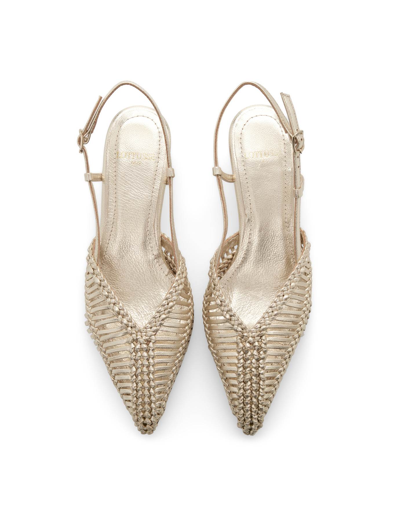 LOTTUSSE Slingbacks EDIT: GOLD