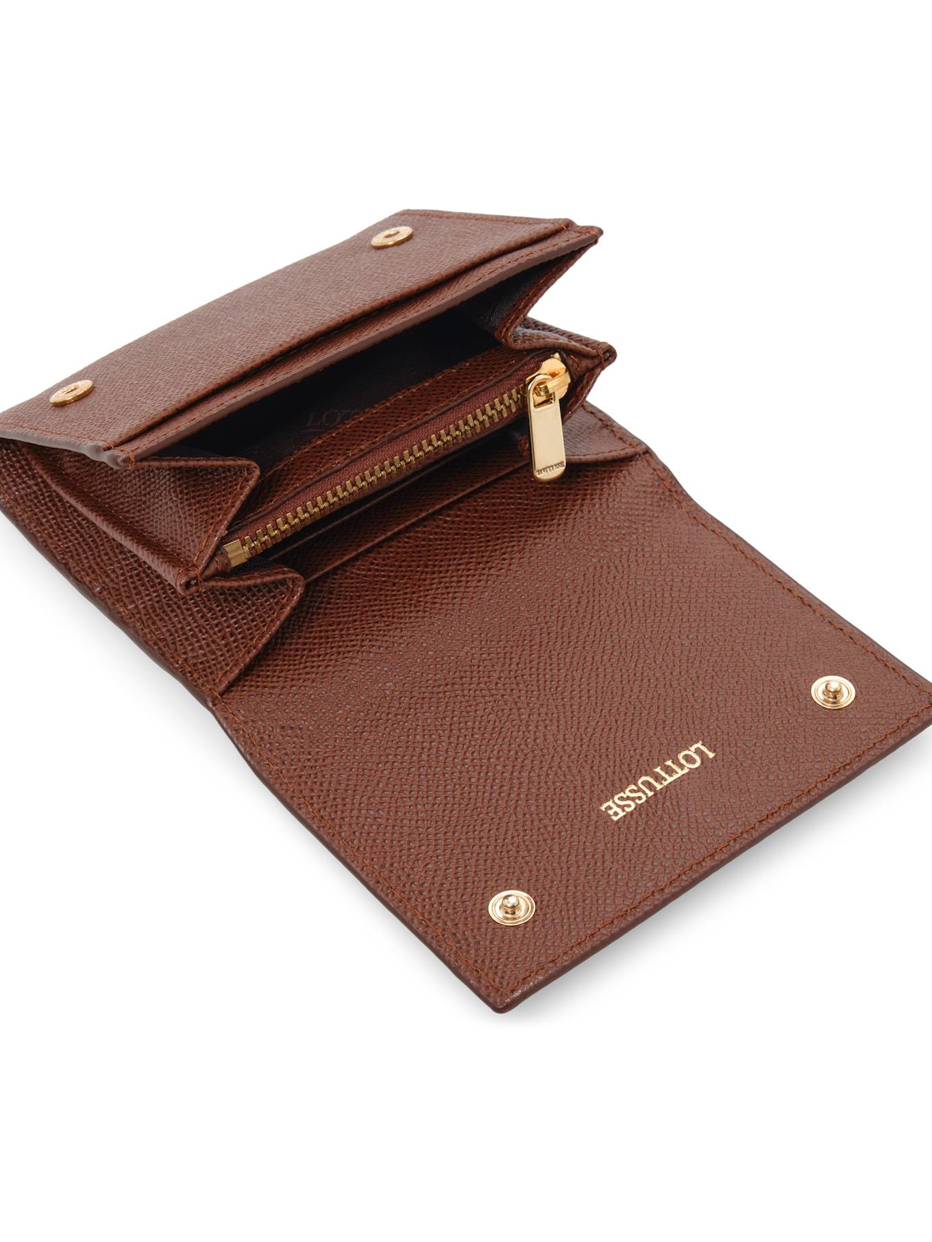 LOTTUSSE Kleine Brieftasche BORNE: BRAUN