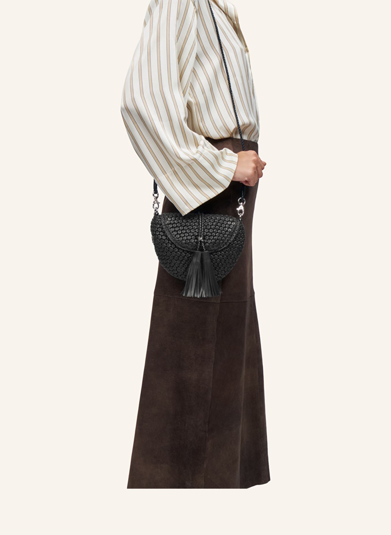 LOTTUSSE Umhängetasche NOODBAG: SCHWARZ